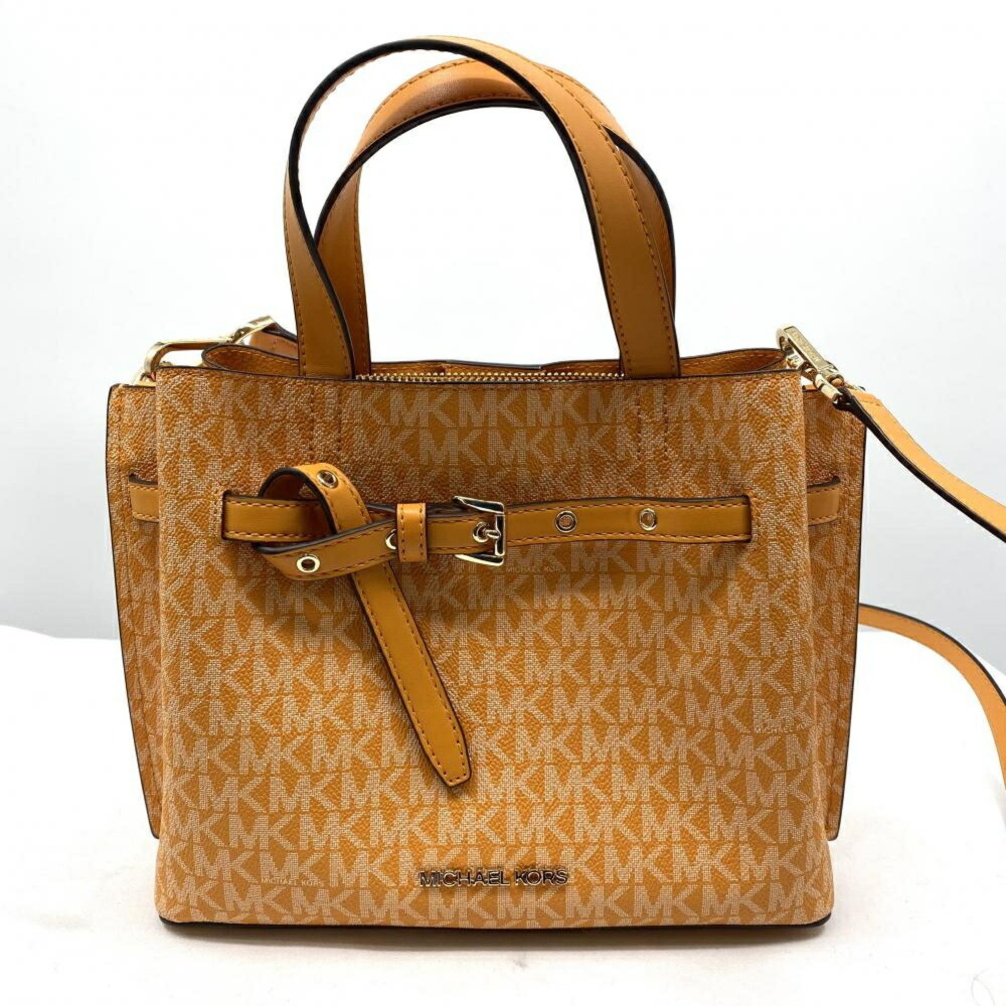Michael Kors MICHAEL KORS Emilia 2Way Small Satchel Orange 35H0GU5S1B Bag Michael Kors Size ONE SIZE - 1 Thumbnail