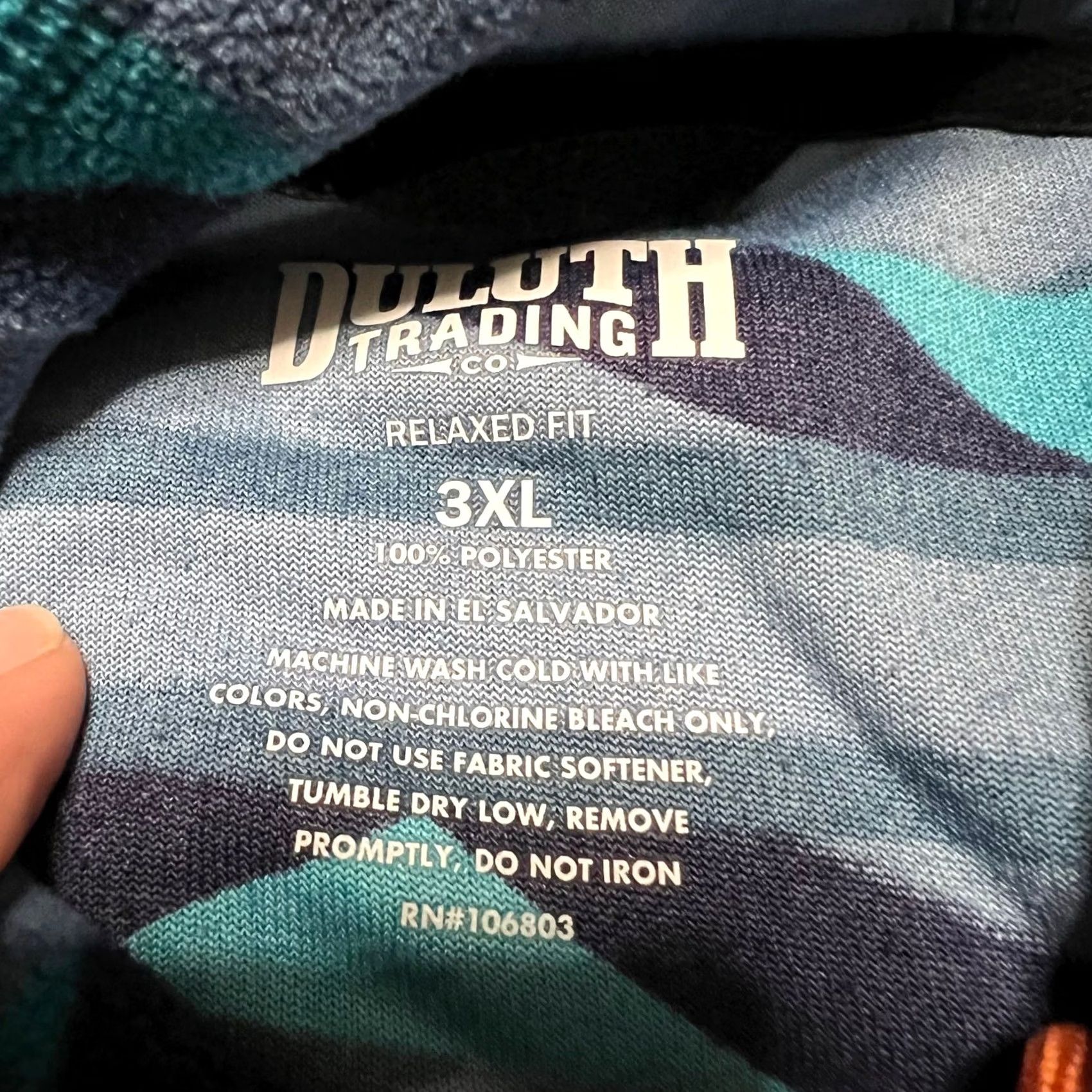 Duluth Trading Company Duluth Trading Fleece Mens 3XL Full Zip Blue Aztec Hoodie Relaxed Fit Blues Mens 3XL Blue Aztec Hoodie Duluth Trading Co. Shirt Size US XXL / EU 58 / 5 - 4 Thumbnail