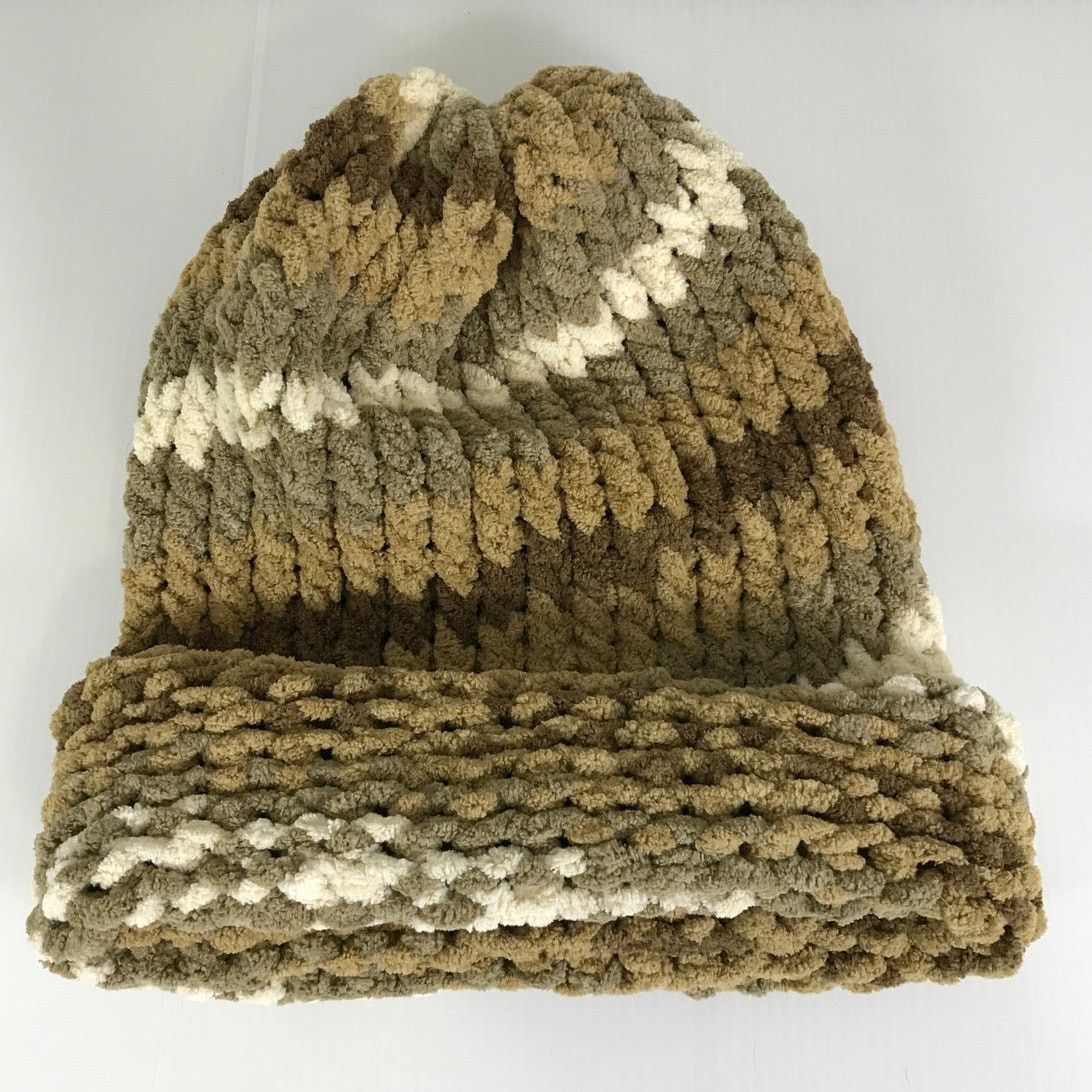 Handmade NWT Handmade Chunky Knitted Multicolor Adult Slouchy Beanie Size ONE SIZE - 4 Thumbnail