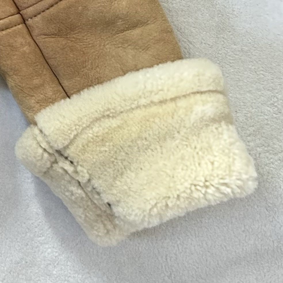 Vintage Leather Suede Shearling Coat French Creek Sheep & Wool sz 12 Size XL / US 12-14 / IT 48-50 - 4 Thumbnail