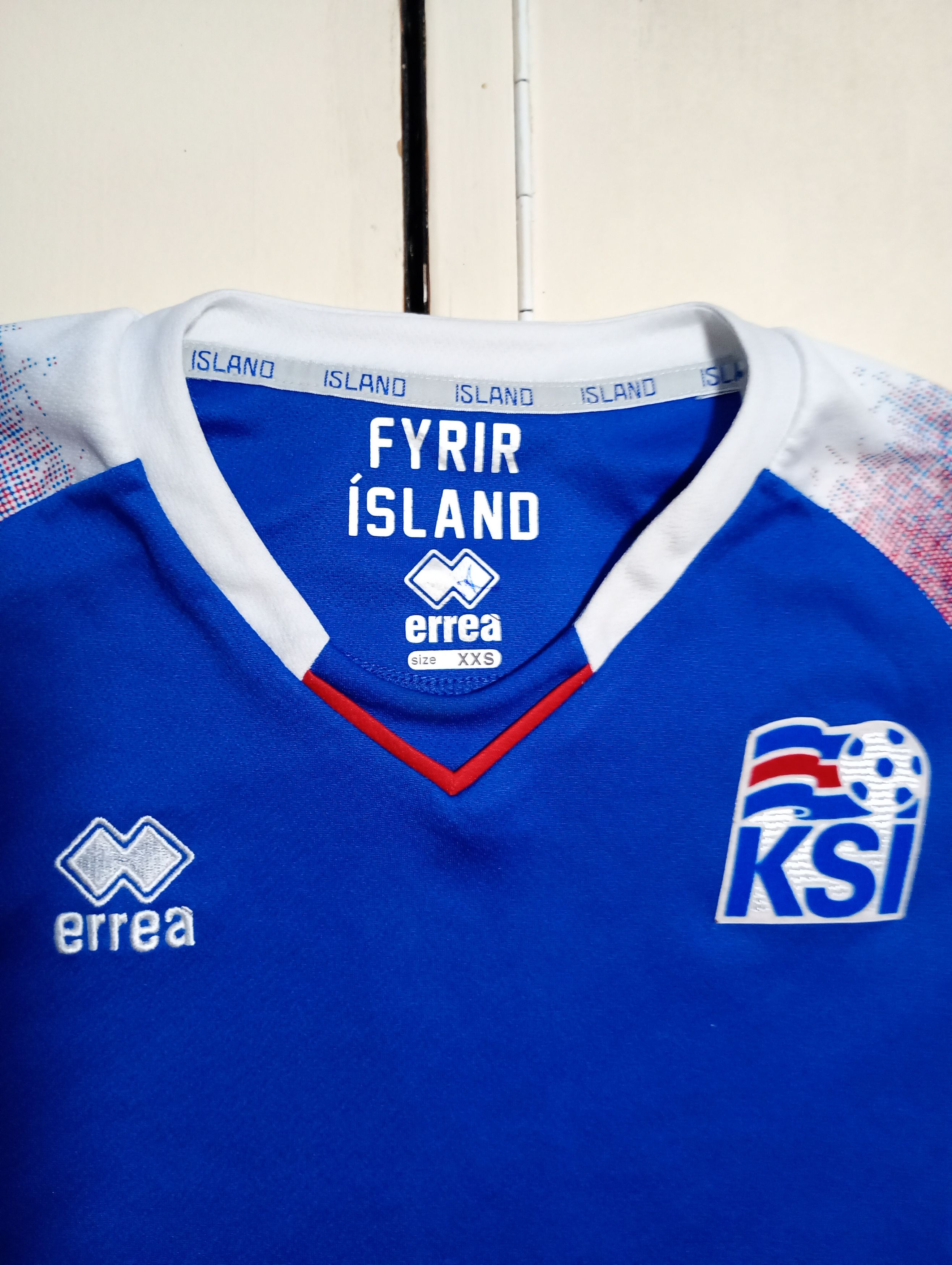 Errea Errea Fyrir Island KSI Jersey 2018-2019 Size US XXS / EU 40 - 7 Thumbnail