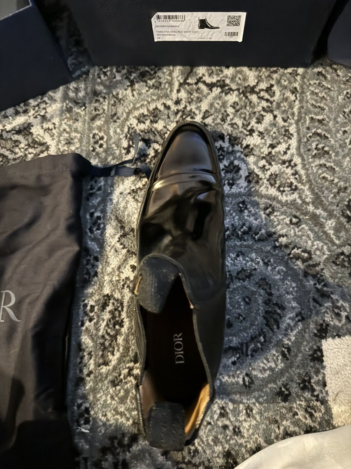 Dior Timeless Chelsea Boots Calf Leather Size US 10.5 / EU 43-44 - 10 Thumbnail