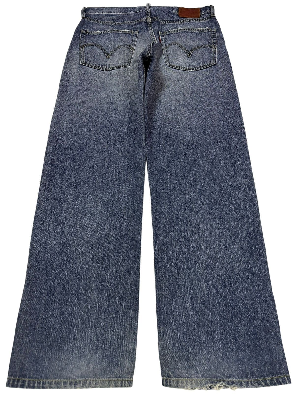 Levi's Vtg 90s Levis 503 Distressed Jeans Size US 32 / EU 48 - 2 Thumbnail