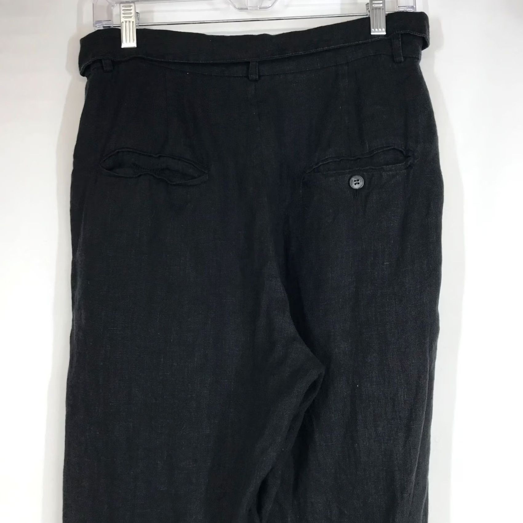 Reformation REFORMATION WOMEN'S Pants Dress Pants Black 6 Button Turn Down Waist Cuffed Pleated - Womens Medium? (Not adding) Size 28" / US 6 / IT 42 - 5 Thumbnail