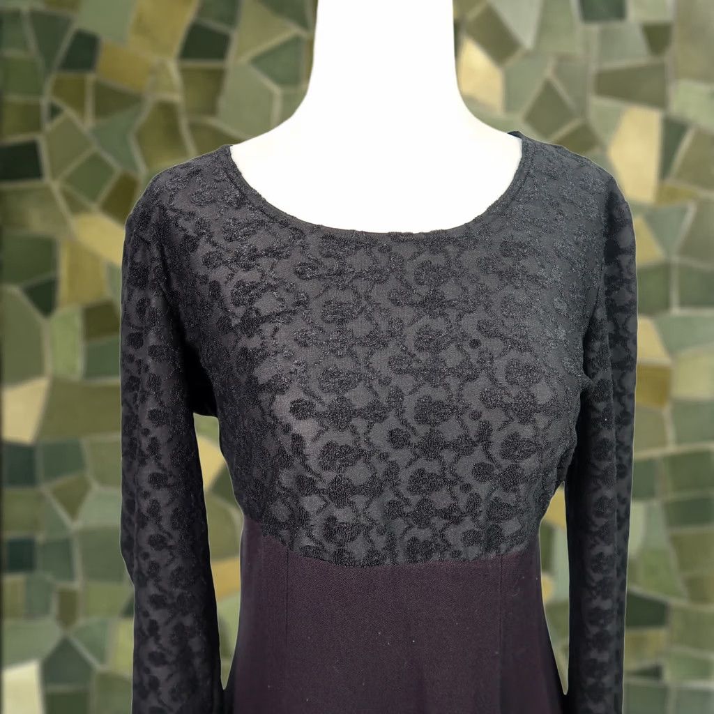 Vintage VINTAGE 90s Byer Too! black lace combo fit & flare mini dress Short Women Regular Size 6 7 Long Sleeve 90s Theme Mens/Womens Size M / US 6-8 / IT 42-44 - 1 Thumbnail