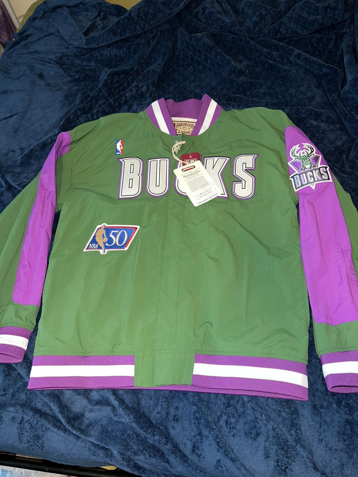 Mitchell & Ness Milwaukee Bucks 1996/97 Authentic Warmup Jacket Size US L / EU 52-54 / 3 - 3 Thumbnail