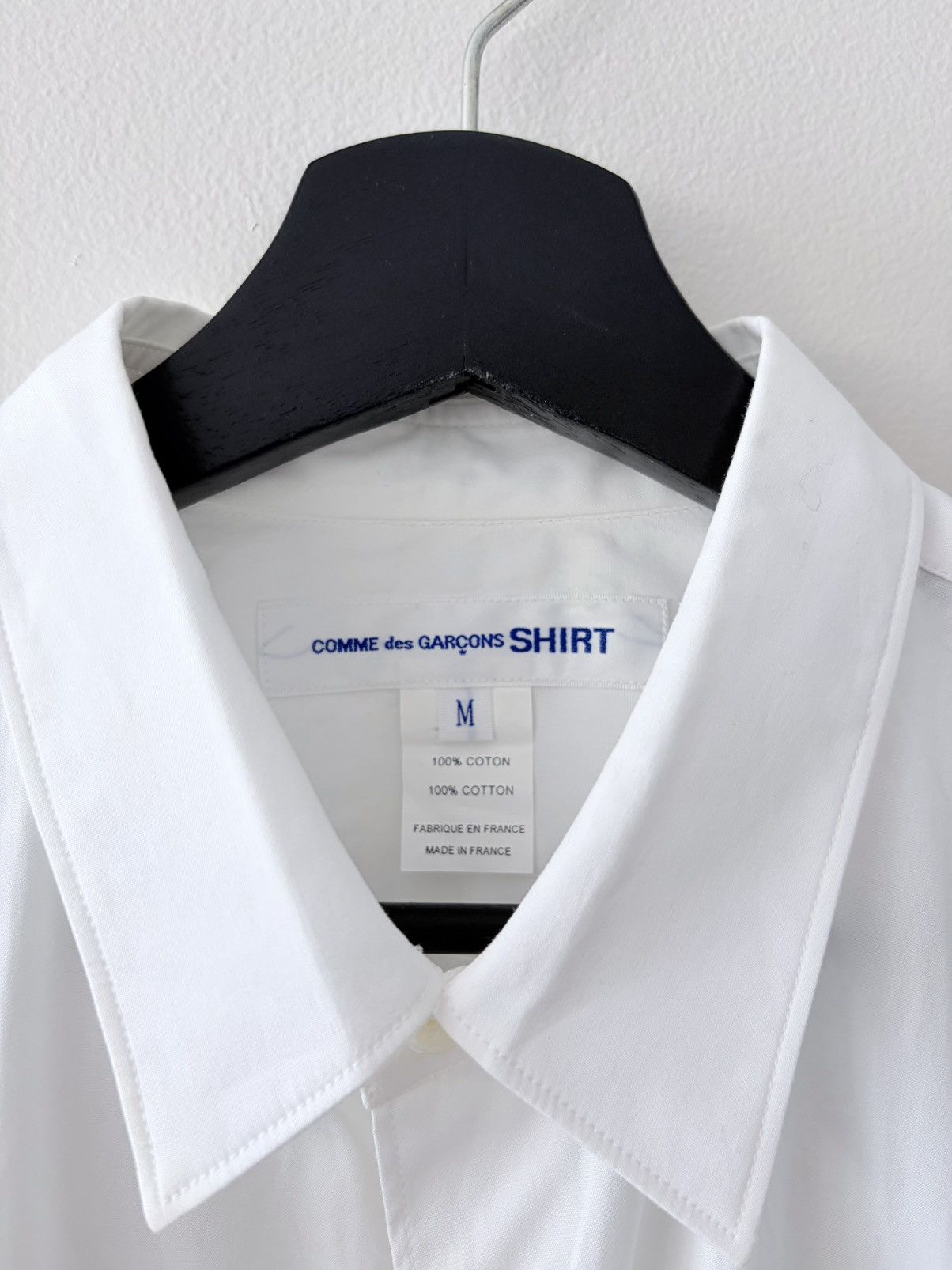 Comme des Garcons SHIRT Comme des Garçons SHIRT Silver Grommet Detail White Shirt Size US M / EU 48-50 / 2 - 3 Thumbnail