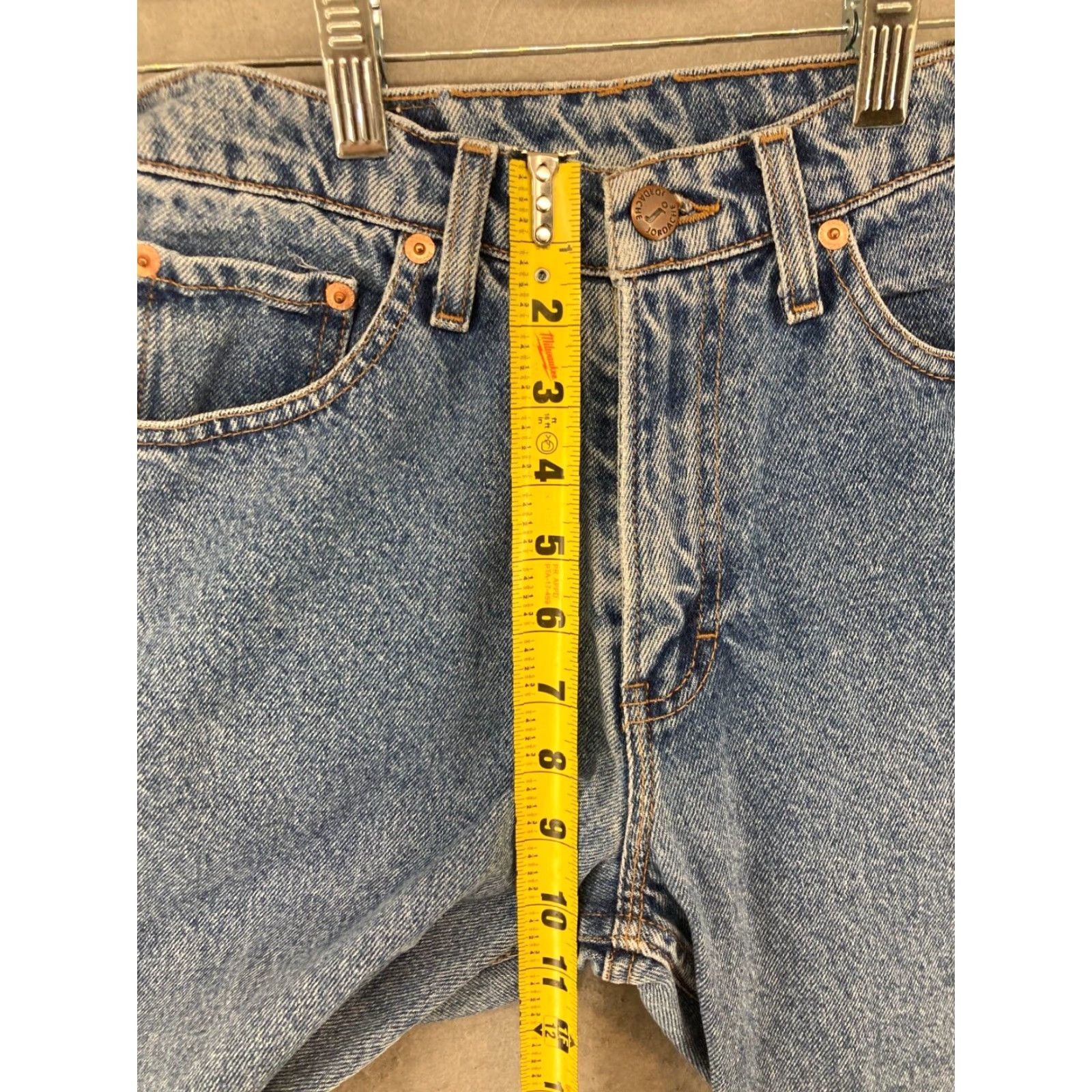 Jordache VINTAGE Jordache Jeans 5 Regular Blue High Rise Tapered 90s Womens Size 27" / US 4 / IT 40 - 4 Thumbnail