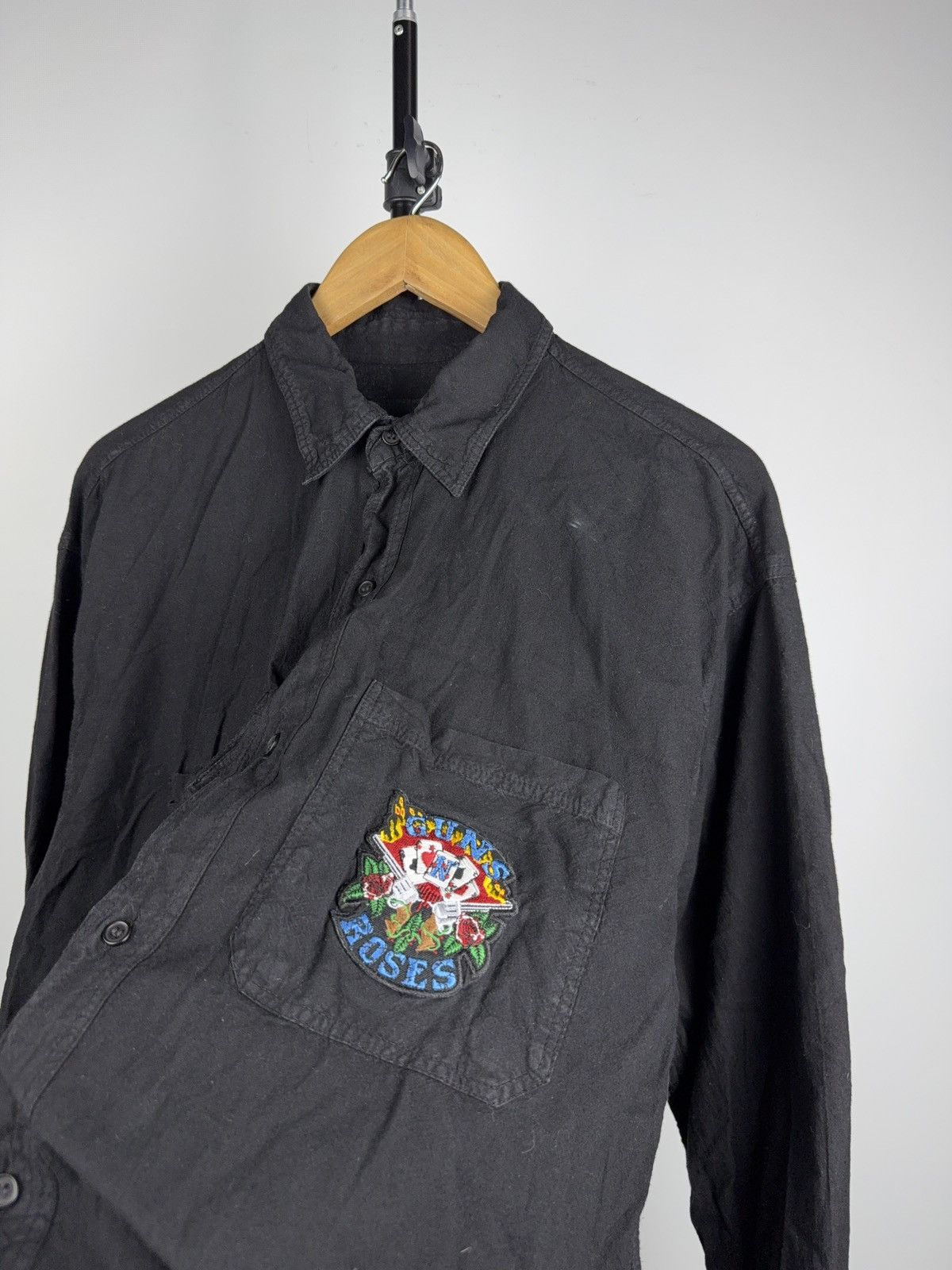 Guns N' Roses 1991 Guns N Roses Big Logo Shirt Rock Band Overshirt Black Size US XL / EU 56 / 4 - 7 Thumbnail