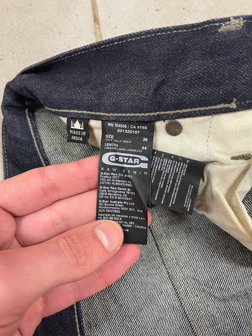 G-Star Heavyweight Denim Vintage G Star Raw Jeans Size US 36 / EU 52 - 8 Thumbnail