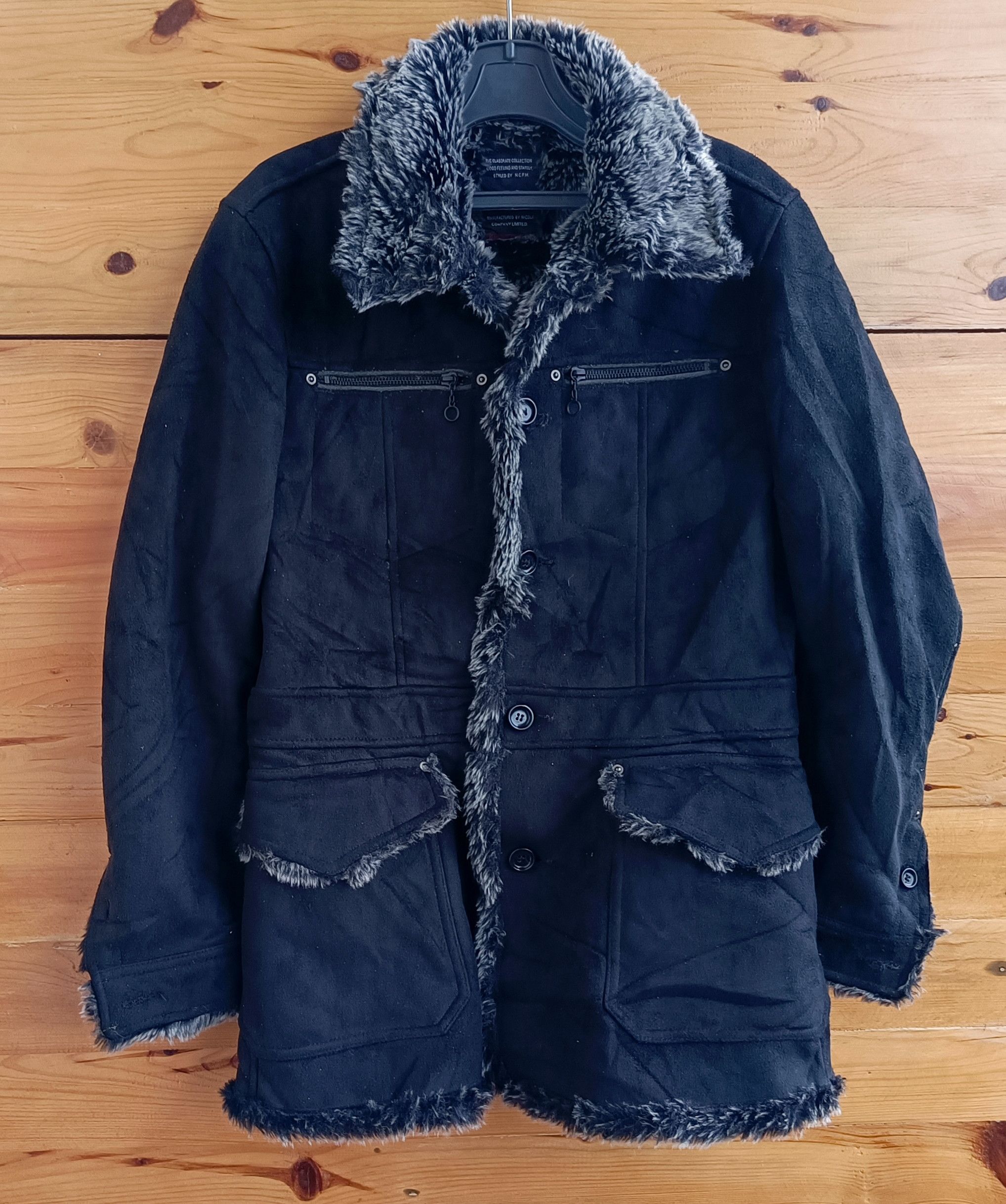 14th Addiction Nicole Club Crazy Fur Bikers Leather Suede Coat Size US S / EU 44-46 / 1 - 1 Thumbnail