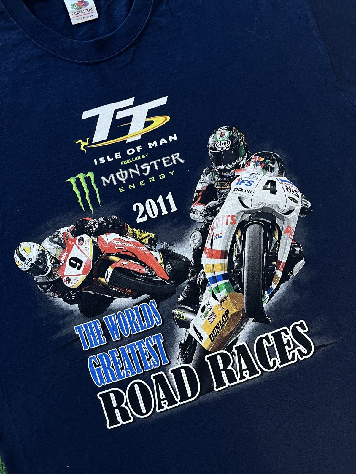 Other Vintage 2011 Monster The Worlds Greatest Road Races Tee Size US L / EU 52-54 / 3 - 6 Thumbnail