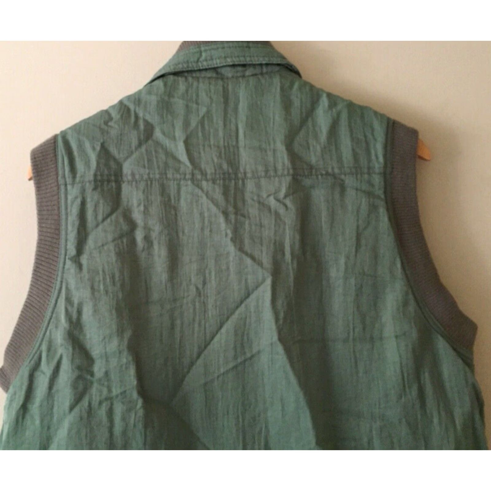 Mes Demoiselles Demoiselle 100% Pure Wool Green Jacket Vest L Womens Knitwear Casual VEST Jacket Size L / US 10 / IT 46 - 7 Thumbnail
