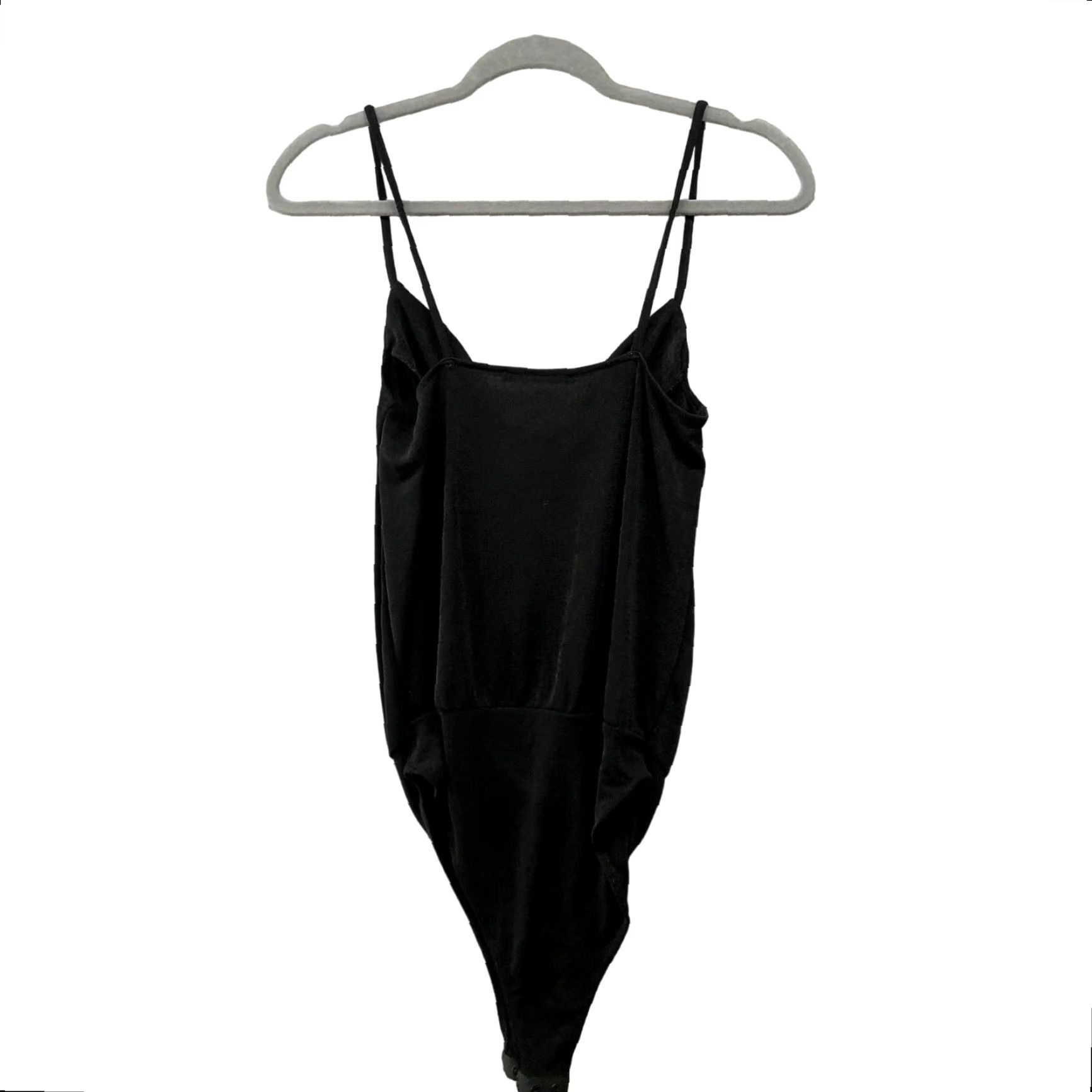 Zara Zara Bodysuit Womens S Black Stretchy Draped Cami Size S / US 4 / IT 40 - 2 Thumbnail