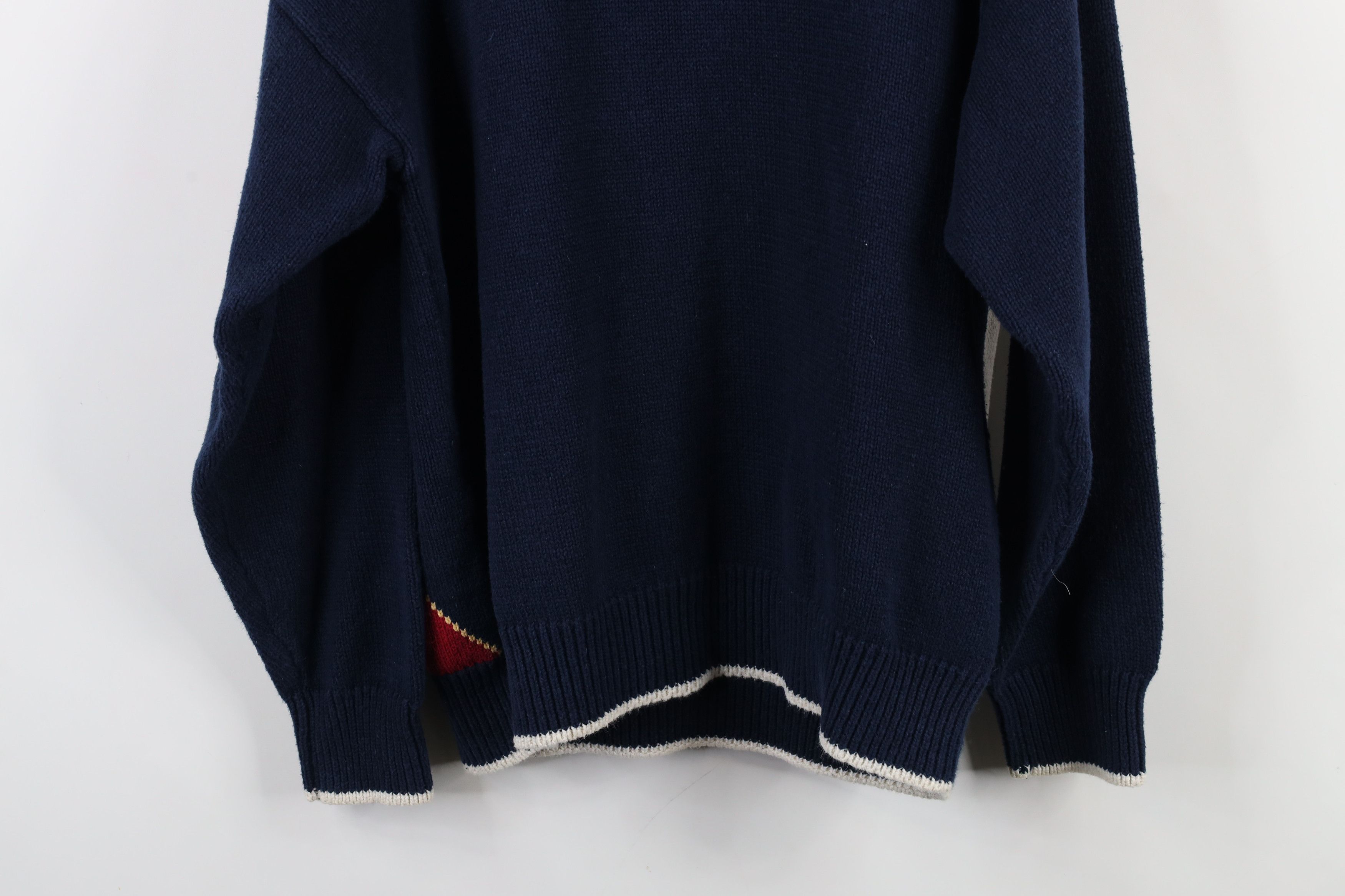 Vintage Vintage 90s Streetwear Argyle Diamond Knit Crewneck Sweater Size US L / EU 52-54 / 3 - 10 Thumbnail