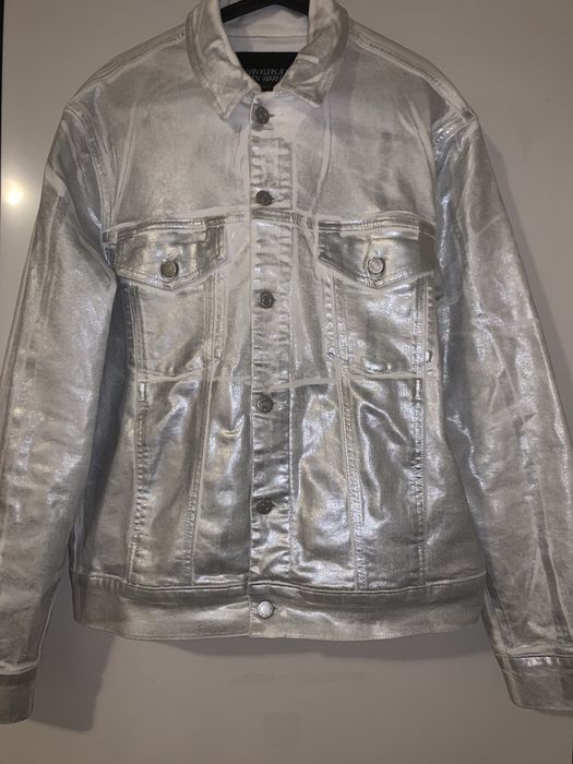 Raf Simons Raf Simons x Andy Warhol Silver Jacket | Grailed