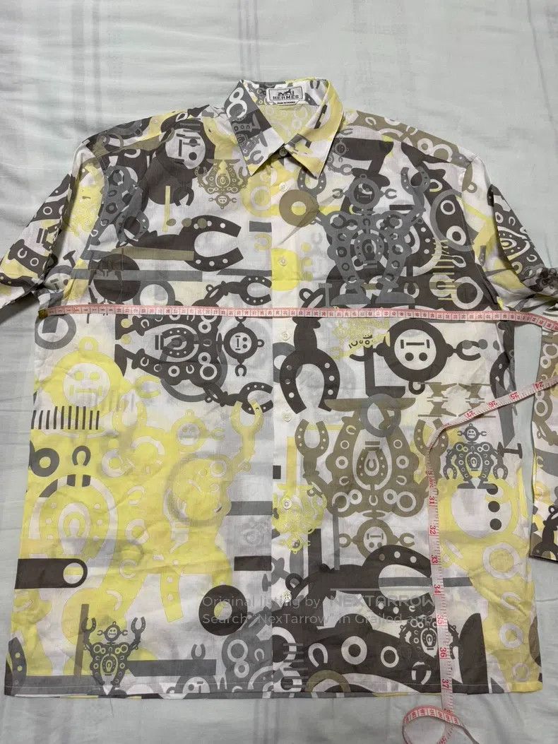 Hermes Hermes size 38 Shirt jacket. Classic pattern, 100% cotton. Size US M / EU 48-50 / 2 - 4 Thumbnail
