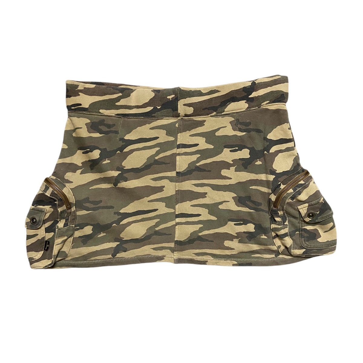 If Six Was Nine × Le Grande Bleu (L.G.B.) Kissmark Camo Cargo Mini Skirt Size 40" / US 18 - 2 Thumbnail