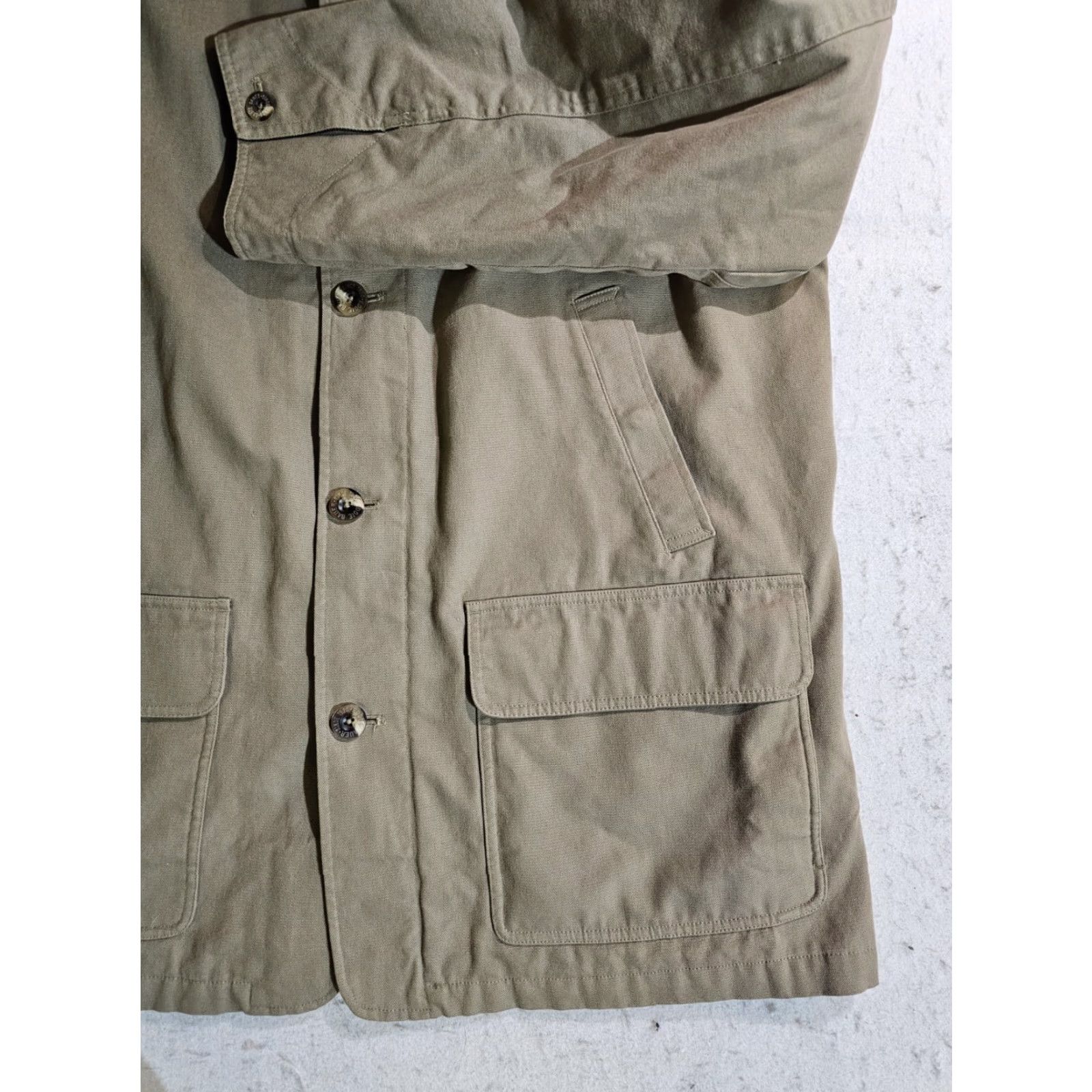 Eddie Bauer VINTAGE Eddie Bauer Classic Canvas Button Down Lined Field Chore Jacket Mens XL Tall Brown Tan Size US XL / EU 56 / 4 - 7 Thumbnail