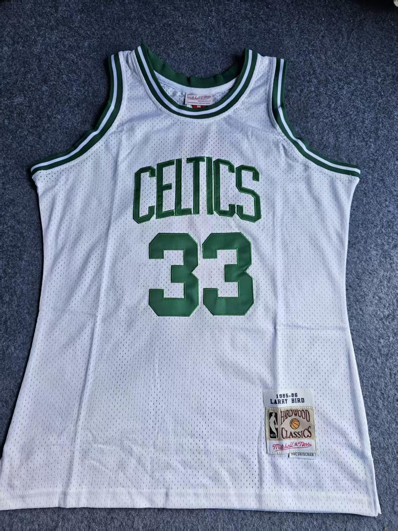 NBA 1985 86 Boston Celtics 33 Larry Bird Jersey White Size US M / EU 48-50 / 2 - 1 Thumbnail