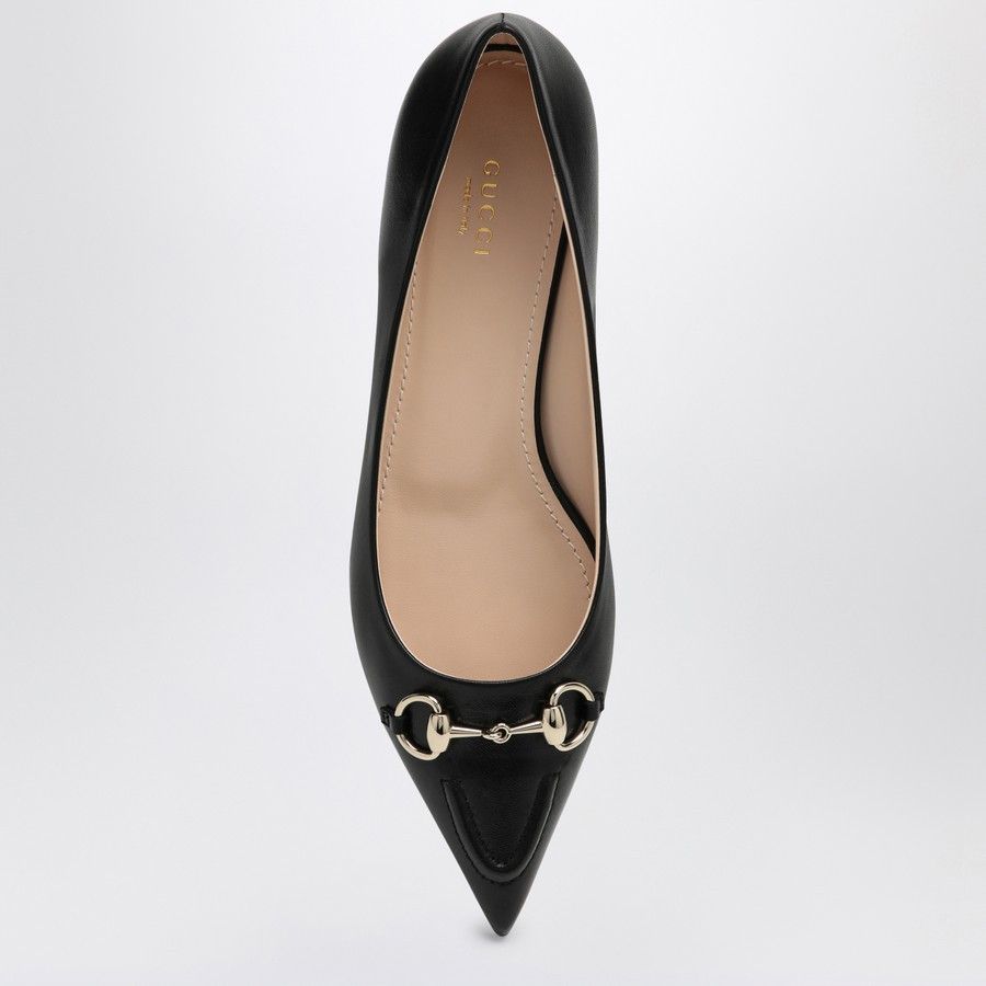Gucci o1d2blof0824 Leather Ballerina With Horsebit in Black Size US 6.5 / IT 36.5 - 3 Thumbnail