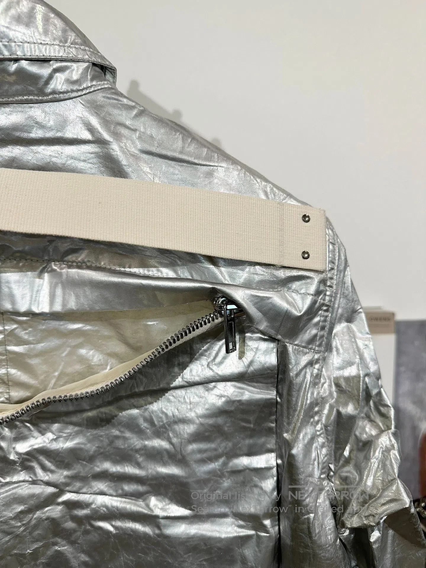 Rick Owens Drkshdw Rick Owens Drkshdw Silver Utility Jacket. Size US S / EU 44-46 / 1 - 3 Thumbnail