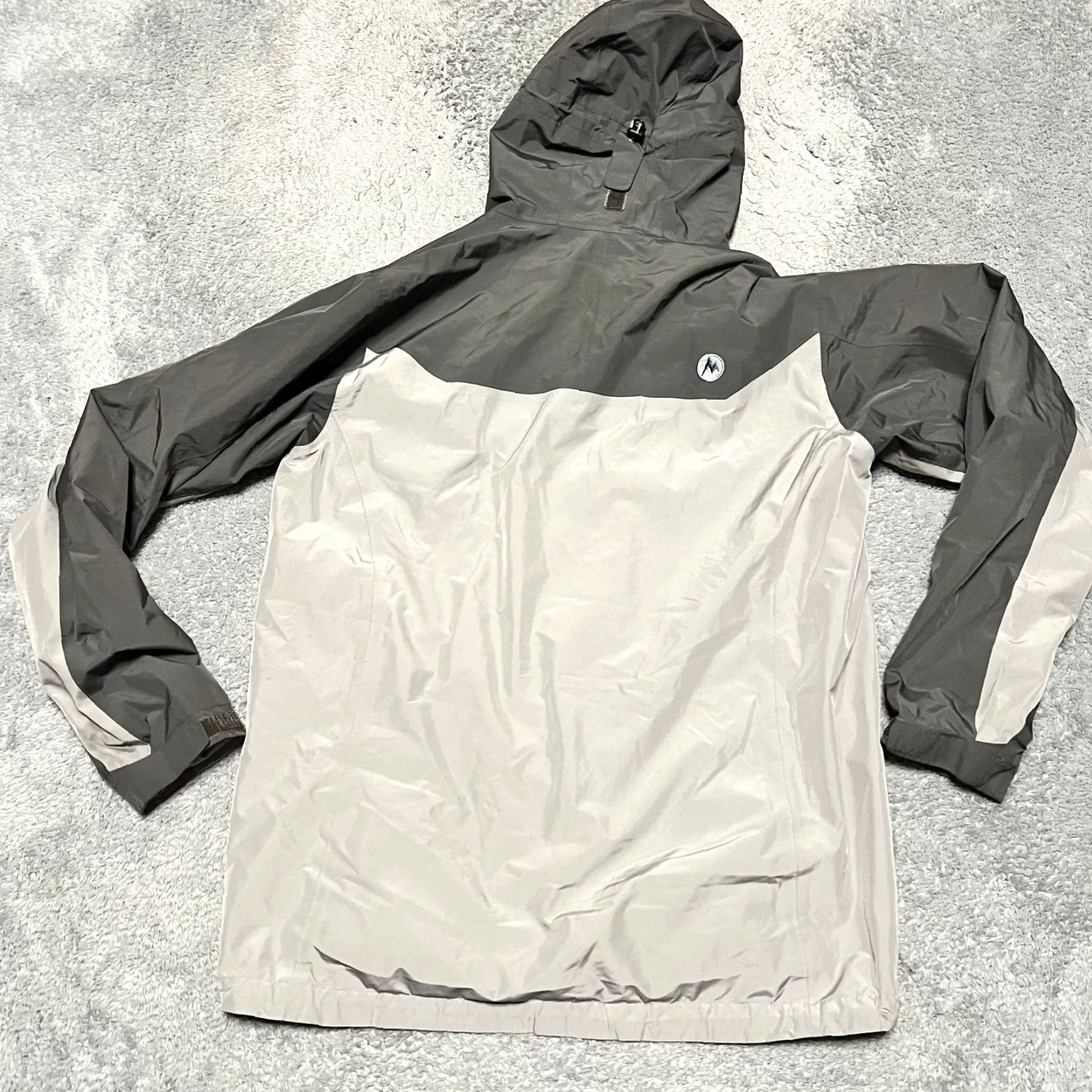 Marmot Marmot Jacket Mens Medium Gray Lightweight Hooded Windbreaker stain Size US M / EU 48-50 / 2 - 4 Thumbnail