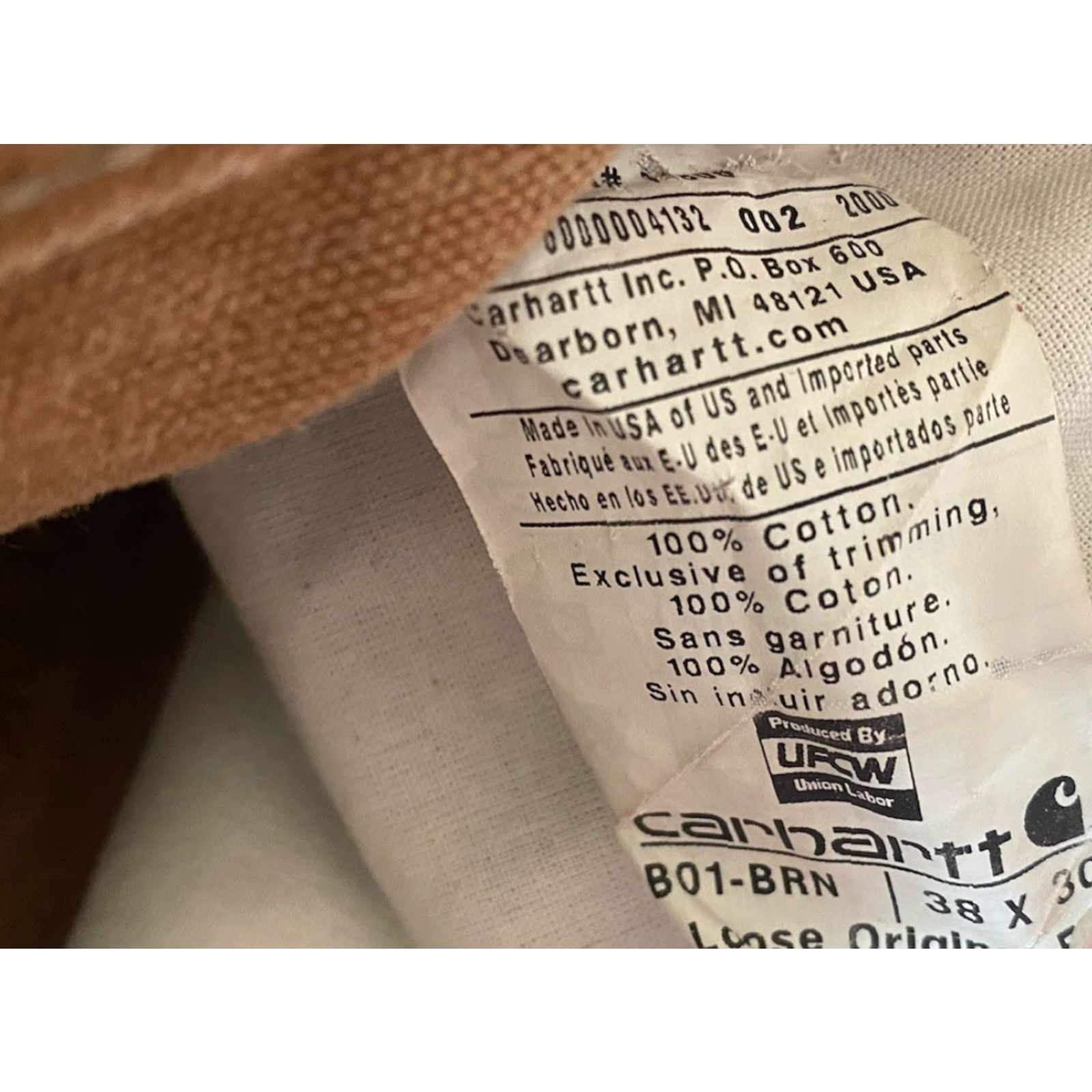 Carhartt Carhartt Pants Brown Men 38x30 Regular Inseam 30 Made In USA B01 BRN Double Knee Size US 38 / EU 54 - 7 Thumbnail