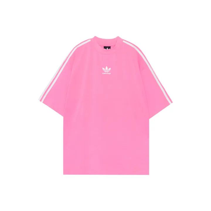 Balenciaga Balenciaga x Adidas Pink Logo T-Shirt 0079 Size XS / US 0-2 / IT 36-38 - 1 Thumbnail