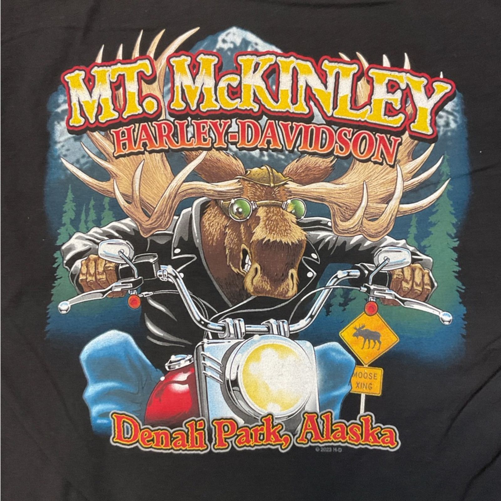 Harley Davidson Harley-Davidson Mt. McKinley Moose Graphic T-Shirt Size US L / EU 52-54 / 3 - 7 Thumbnail