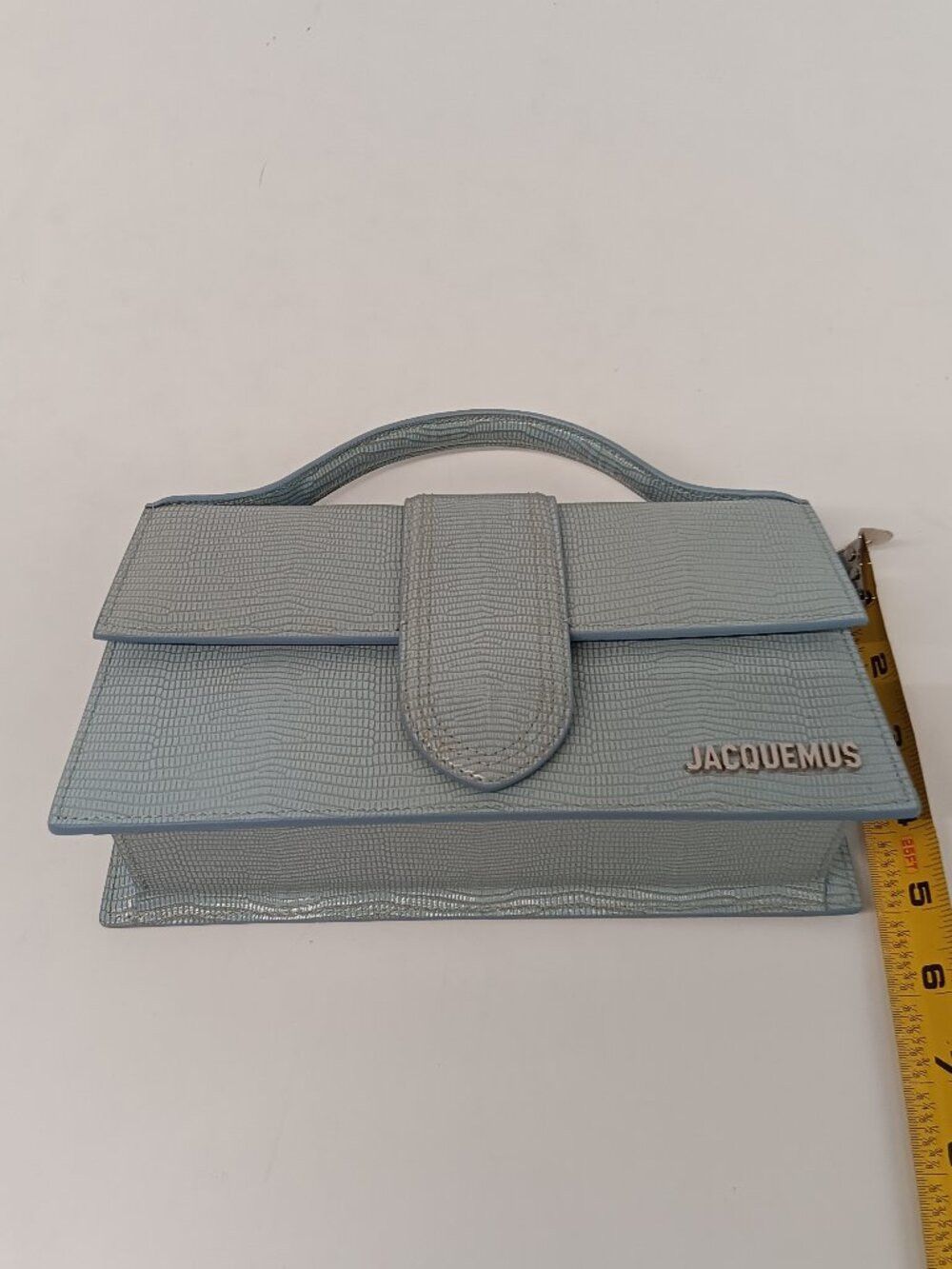 Jacquemus Jacquemus Le Grand Bambino Lizard Embossed Shoulder Bag Size ONE SIZE - 13 Thumbnail