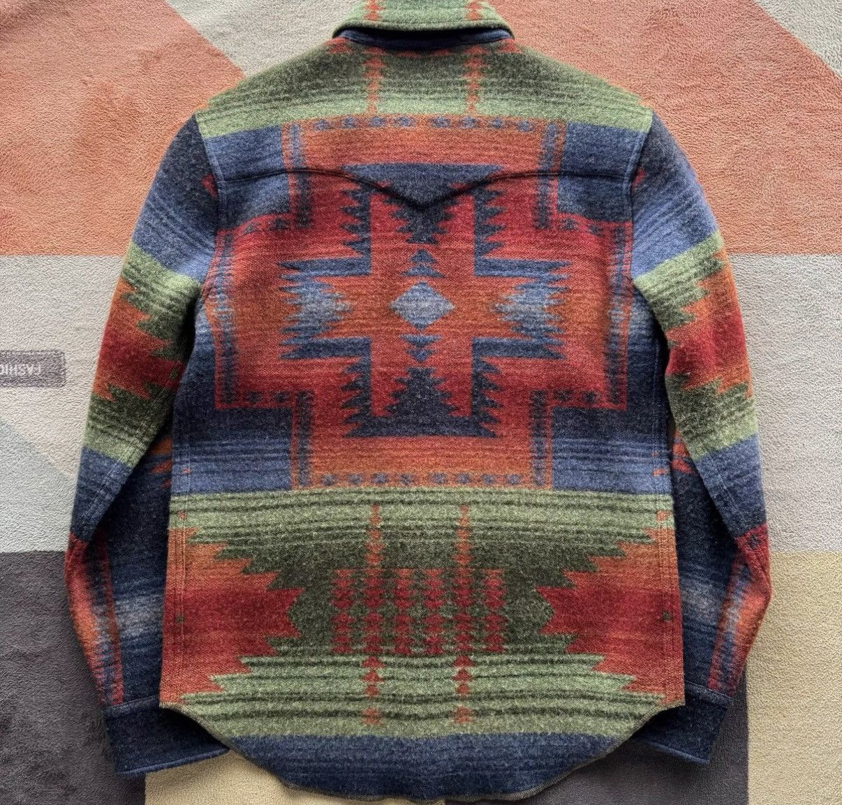 RRL Ralph Lauren Ralph Lauren Double RL Southwestern Style Shirt Sweater K22 Size US M / EU 48-50 / 2 - 2 Thumbnail