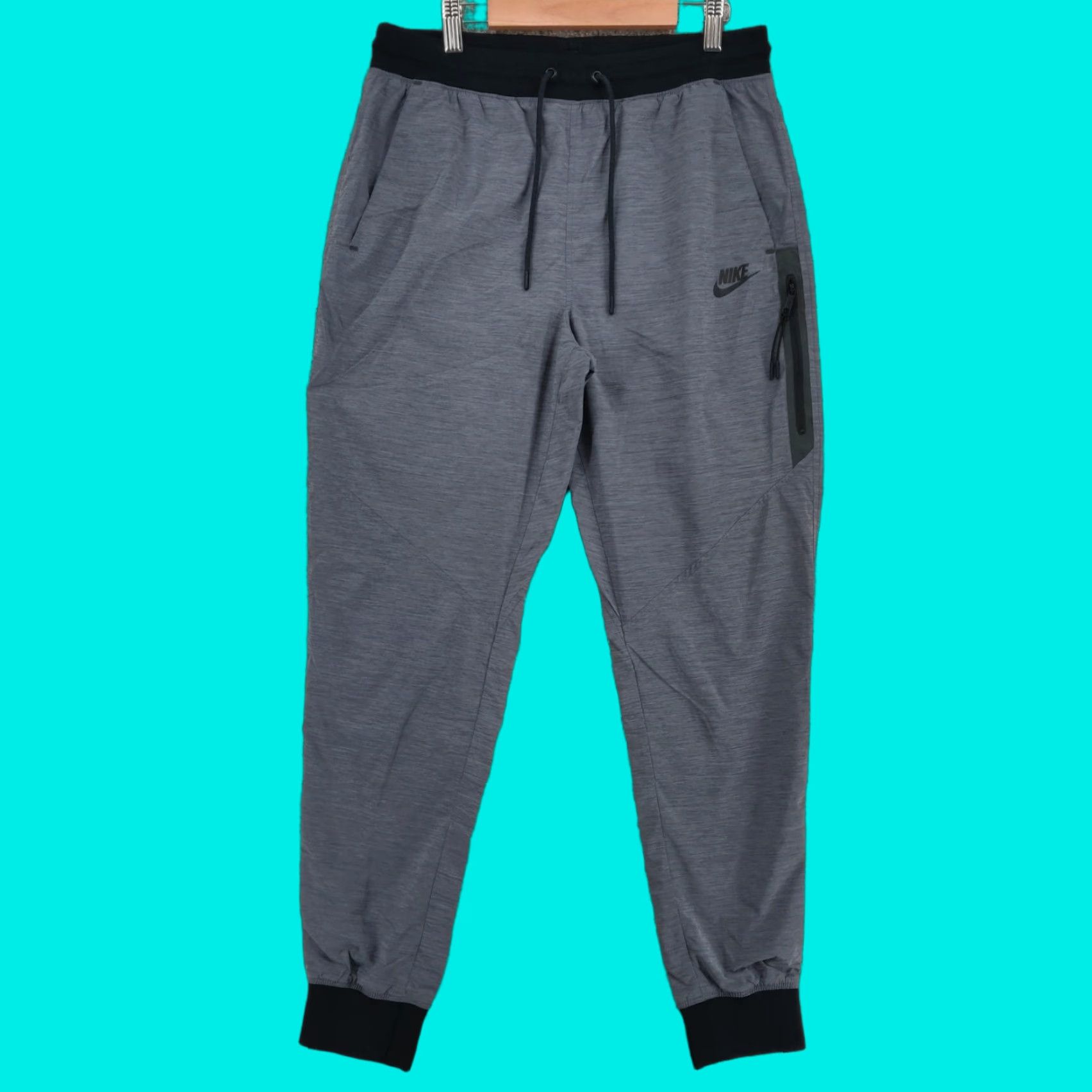 Nike Nike Jogger Pants Women Small Gray Bonded Woven Lightweight Elastic Waist Pockets Nike Dri-FIT Casual Activewear 90s? Size 28" / US 6 / IT 42 - 1 Thumbnail