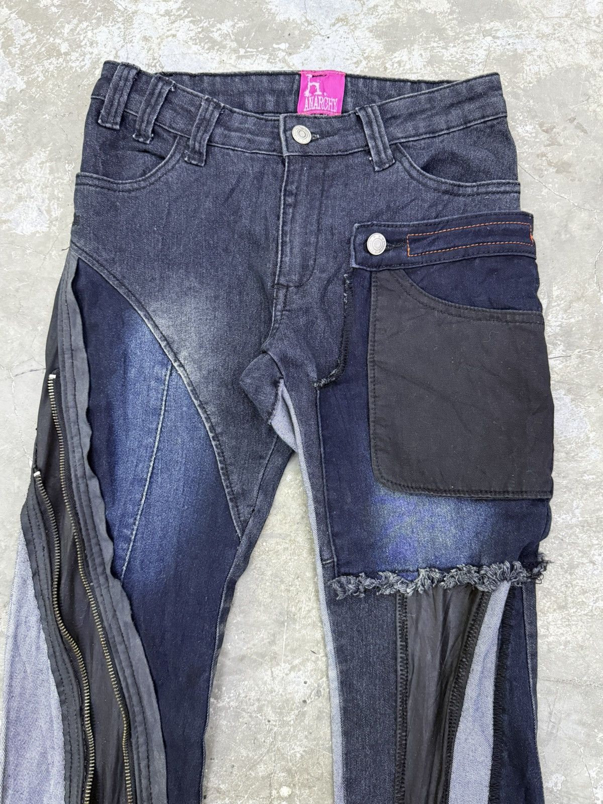 If Six Was Nine H.anarchy H.naoto Punk style denim pants Size US 27 - 5 Thumbnail