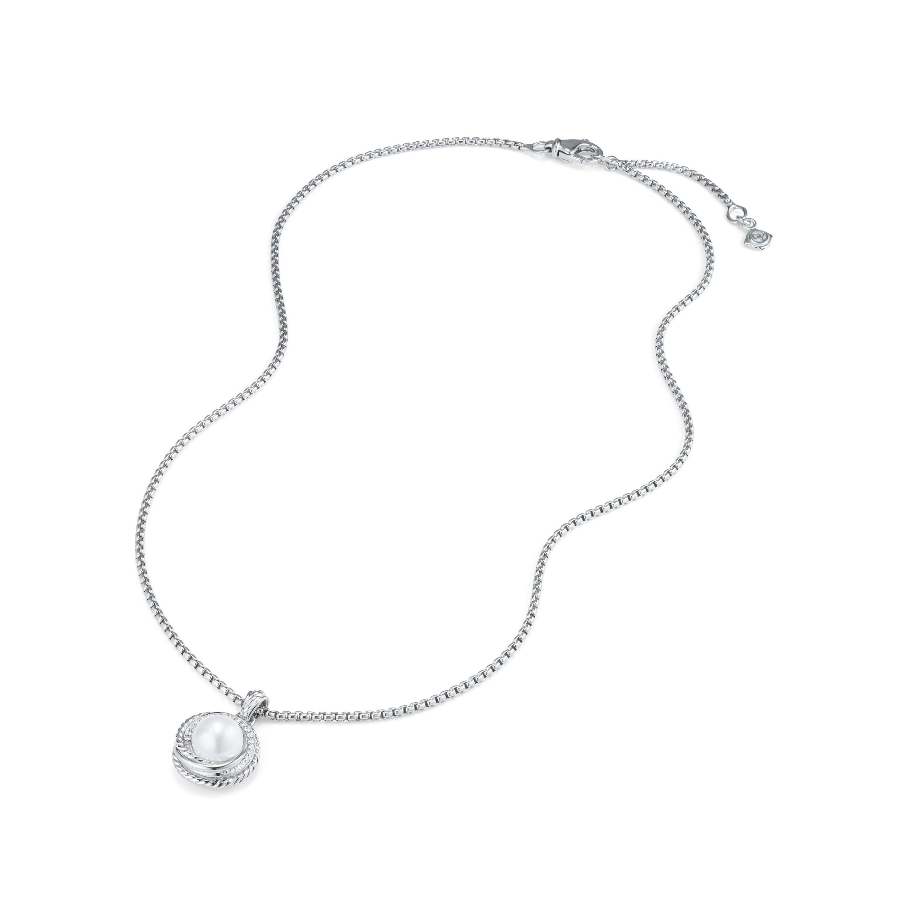 David Yurman o1w1db10526 N11781D Size:10/Crossover Necklace in Silver Size ONE SIZE - 2 Thumbnail