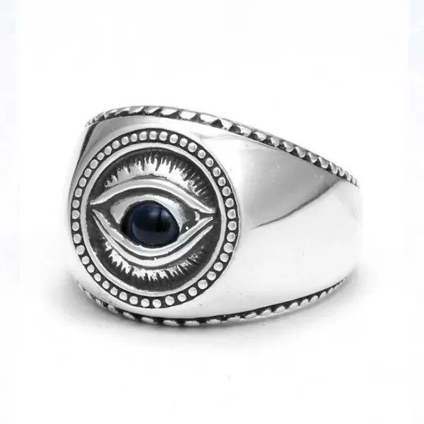 Japanese Brand × Vintage Silver Eye Ring Size 7 8 9 10 Size ONE SIZE - 1 Thumbnail