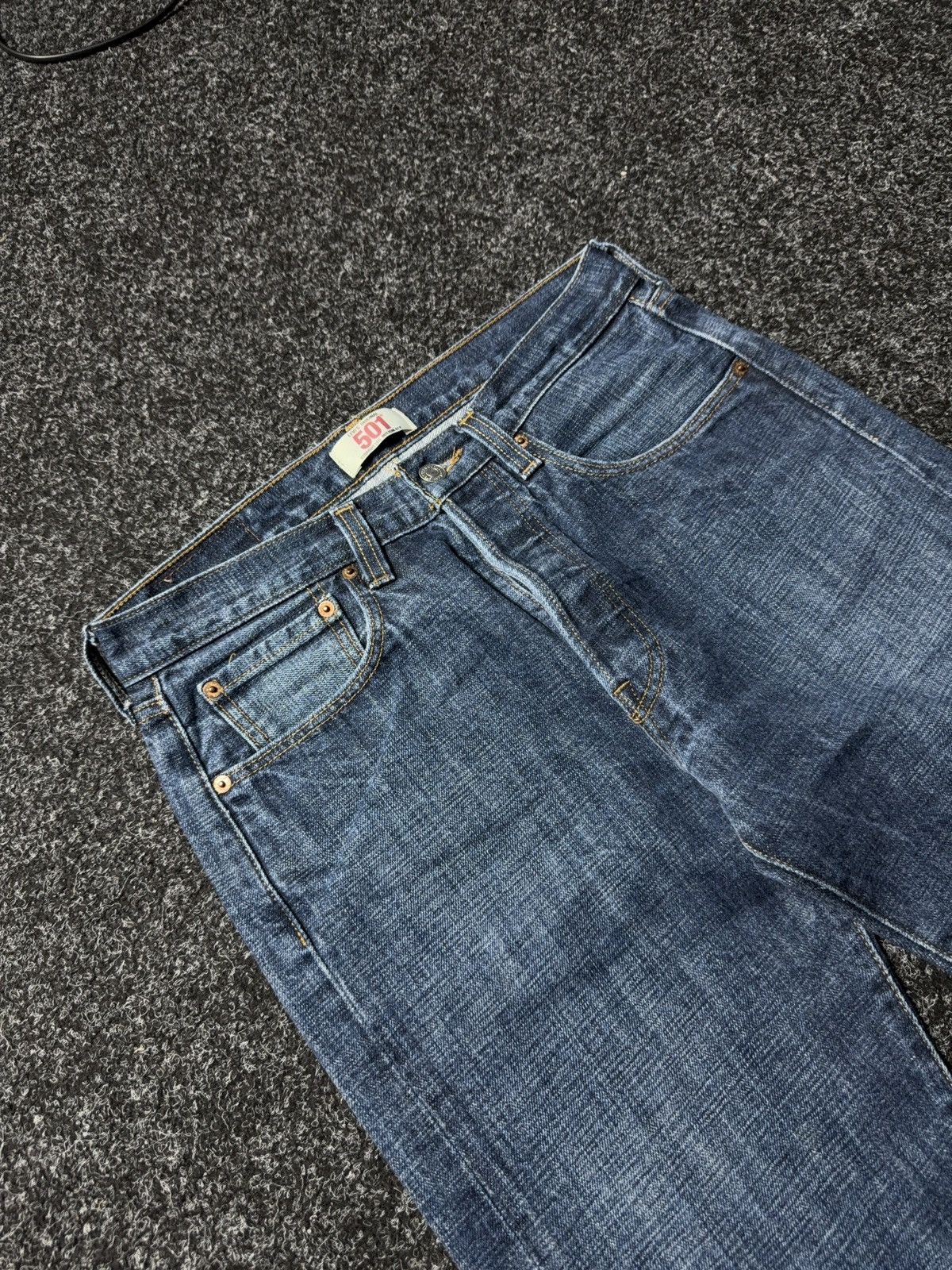 Levi's Levi’s Western Cowboy USA 501 Button Straight Jeans W31 L30 Size US 31 - 6 Thumbnail