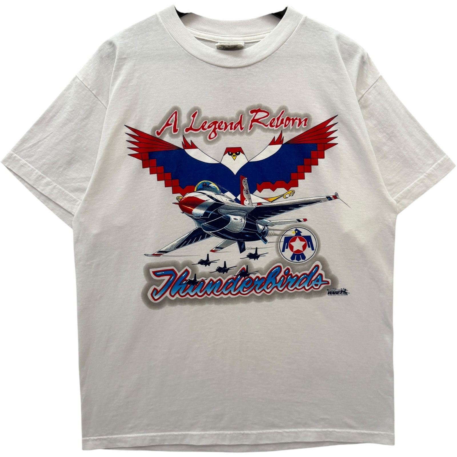 Vintage Vintage Thunderbirds "A Legend Reborn" Fighter Jet Tee L Size US L / EU 52-54 / 3 - 1 Thumbnail