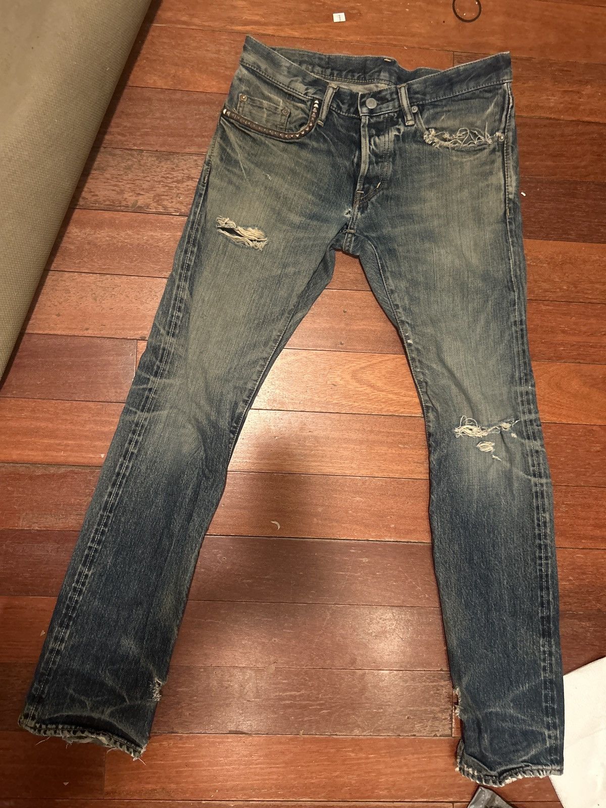 Hysteric Glamour HYSTERIC GLAMOUR SELVEDGE STUDDED Size US 30 / EU 46 - 1 Thumbnail