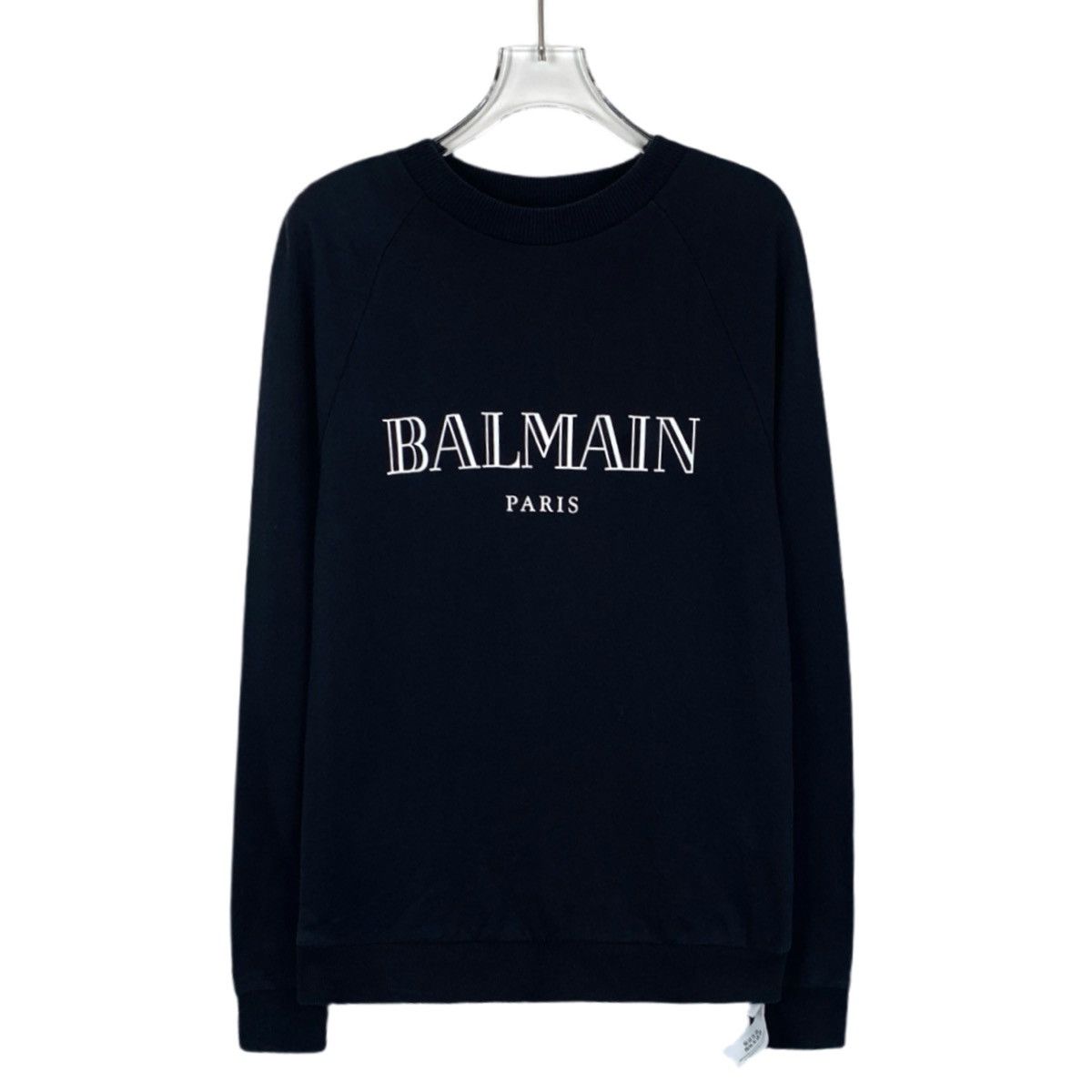Balmain Balmain Black Logo Printed Long Sleeve Sweatshirt K26WX Size US S / EU 44-46 / 1 - 1 Thumbnail