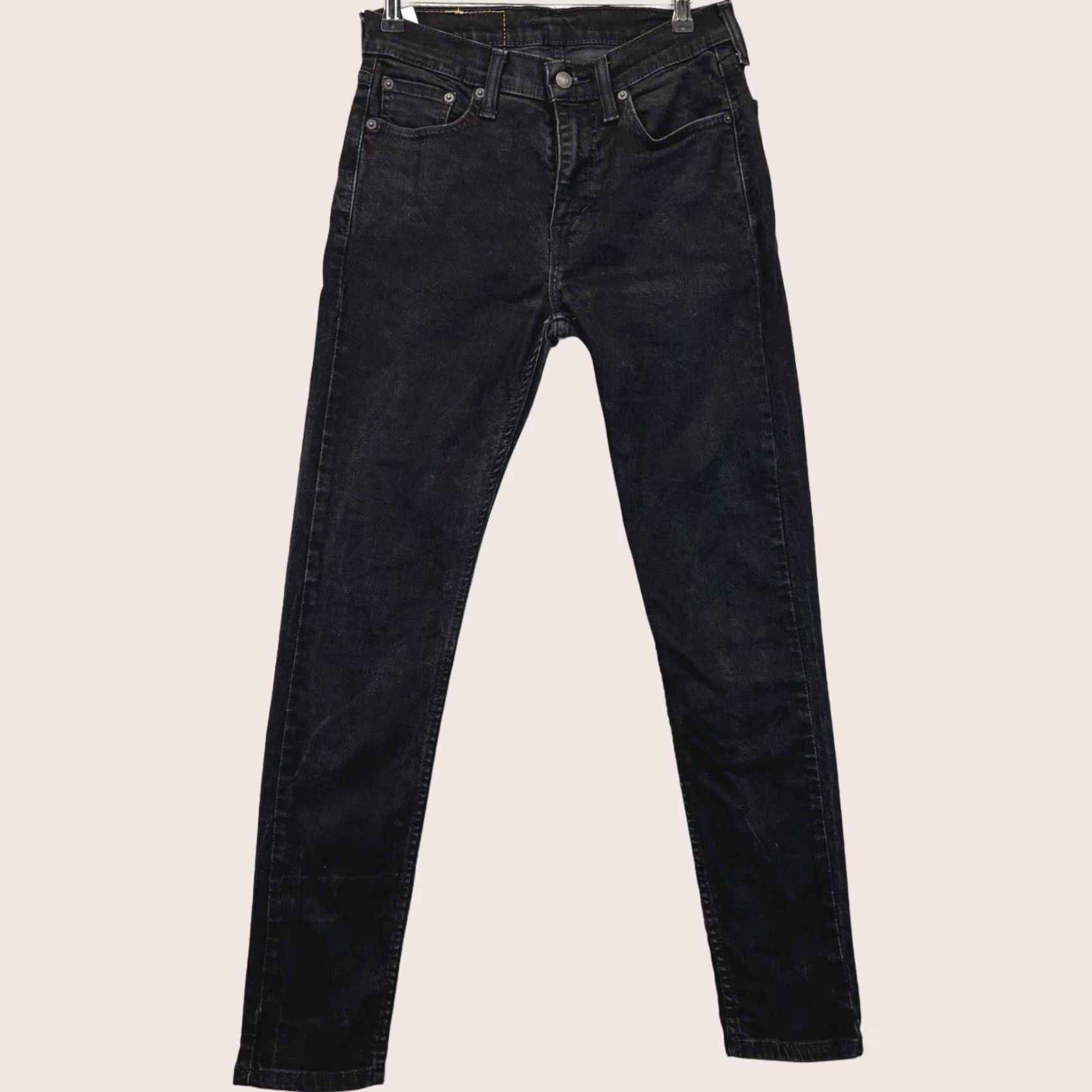 Levi's VINTAGE Levi’s 519 Hi-Ball Skinny Jeans Mens Black W30 L29 Zip Fly Pant Size US 30 / EU 46 - 1 Thumbnail