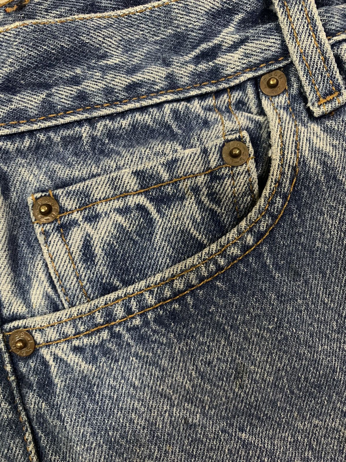 Levi's Vintage 90s Levis 501 Button Fly Faded Jeans Made in USA Size US 30 / EU 46 - 6 Thumbnail