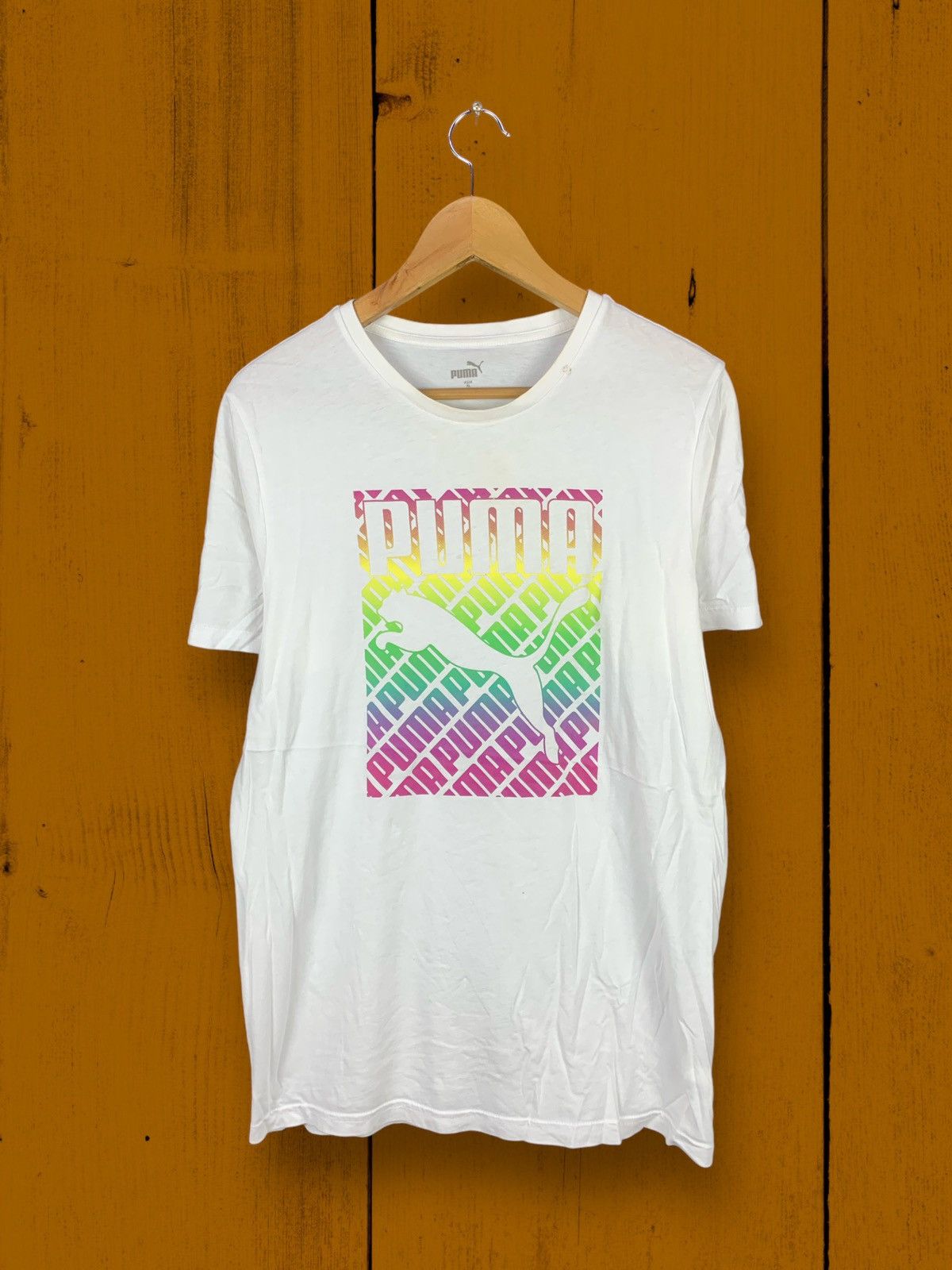 Puma Offer! Puma Big Logo Colorful Sportswear Tee Size US M / EU 48-50 / 2 - 1 Thumbnail