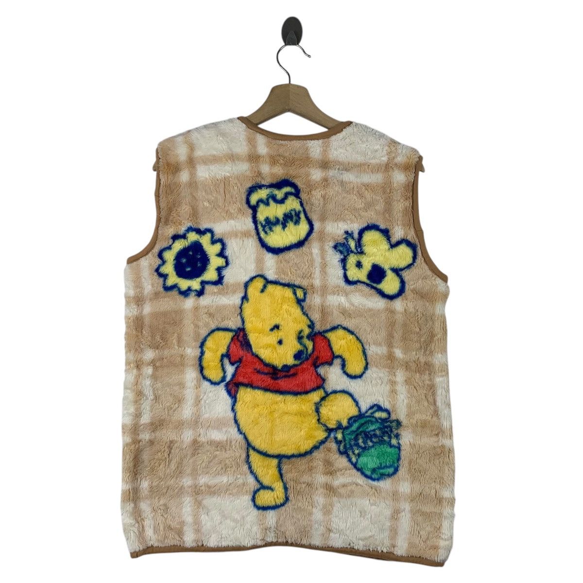 Japanese Brand × Vintage Winnie The POOH Disney Cartoon Big Logo Fleece Vest Jacket Size US M / EU 48-50 / 2 - 2 Thumbnail