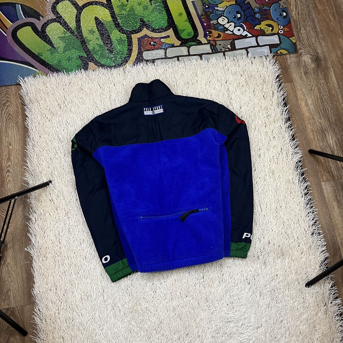 Polo Ralph Lauren Rare Polo Ralph Lauren Polo Sport Fleece Jacket Pepsi P 1997 Size US M / EU 48-50 / 2 - 2 Thumbnail