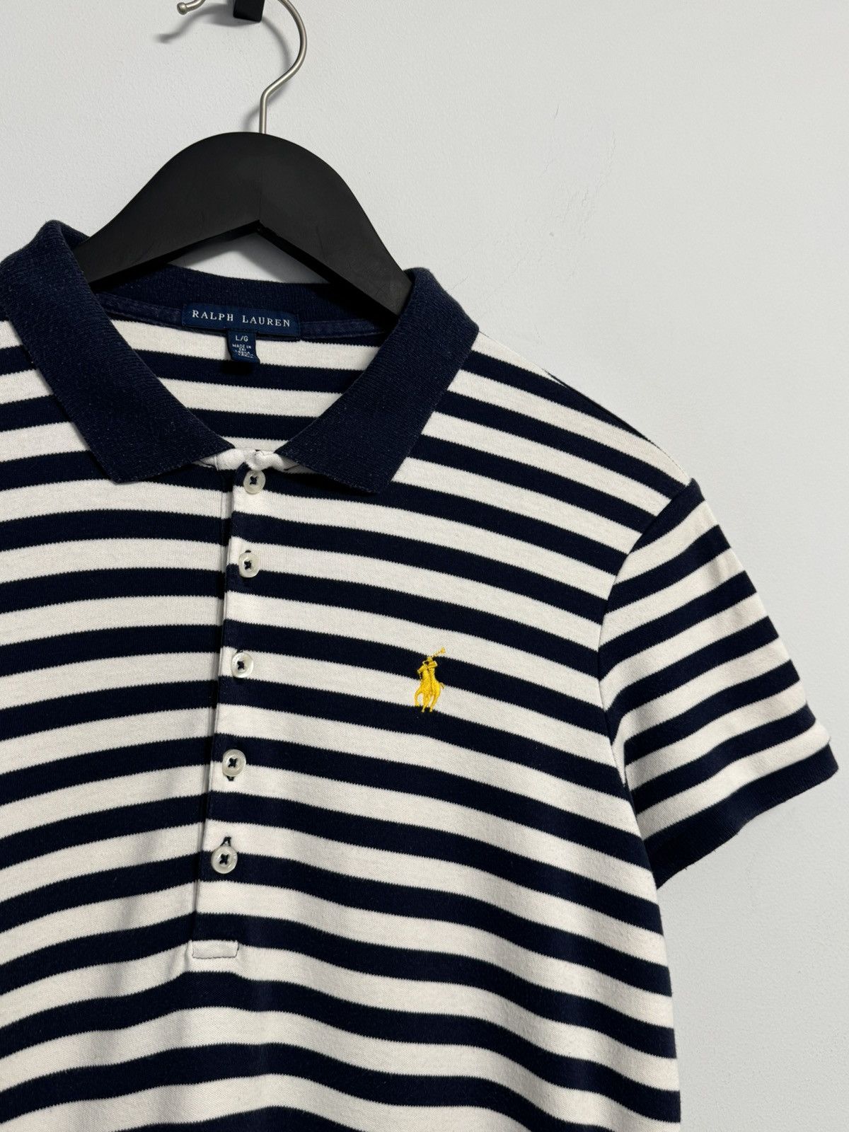 Ralph Lauren Ralph Lauren Striped Cotton Polo Dress Size L / US 10 / IT 46 - 3 Thumbnail