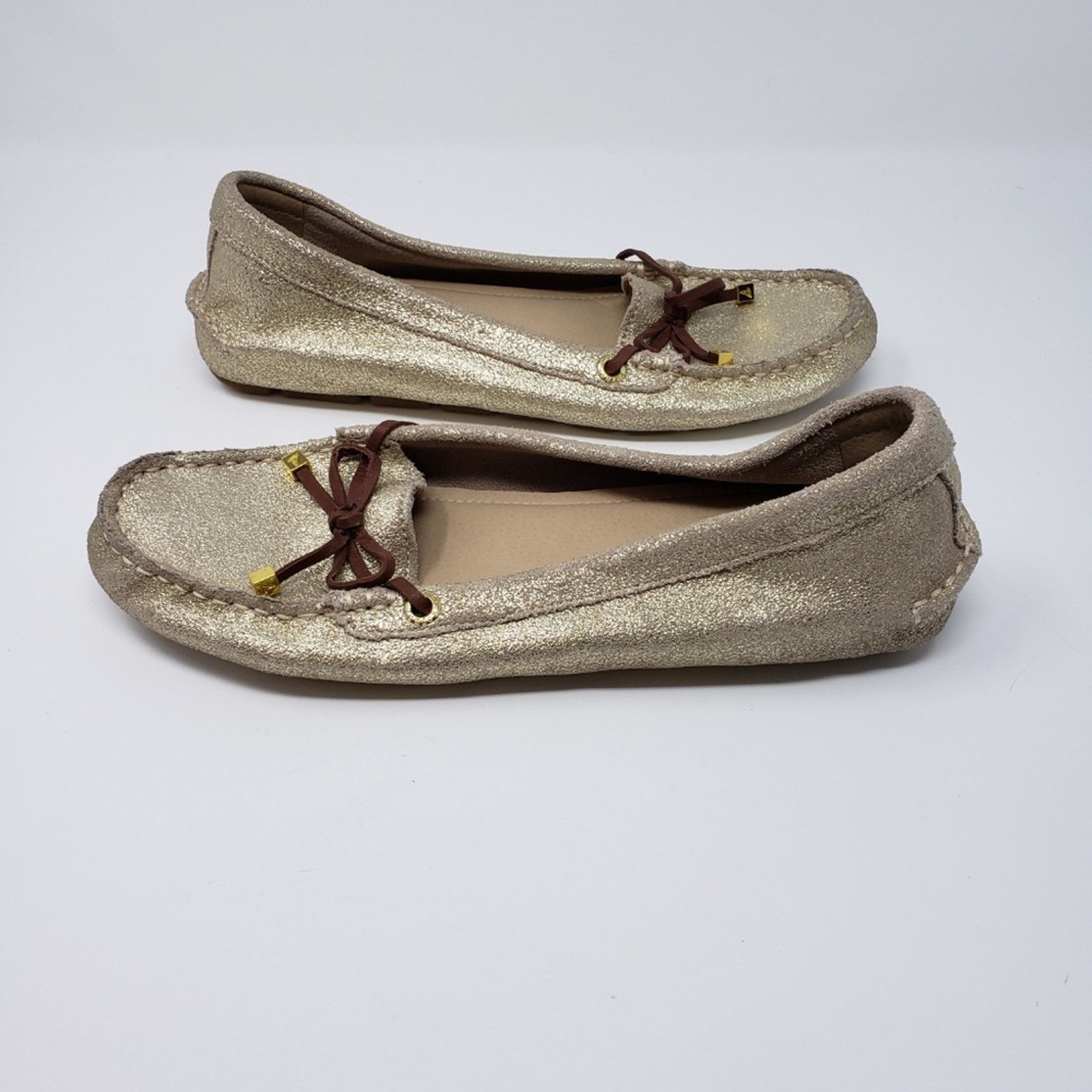 Sperry Sperry Top Sider Slip-On Flat Gold Metallic Moccasin Shoes 6 Size US 6 / IT 36 - 5 Thumbnail