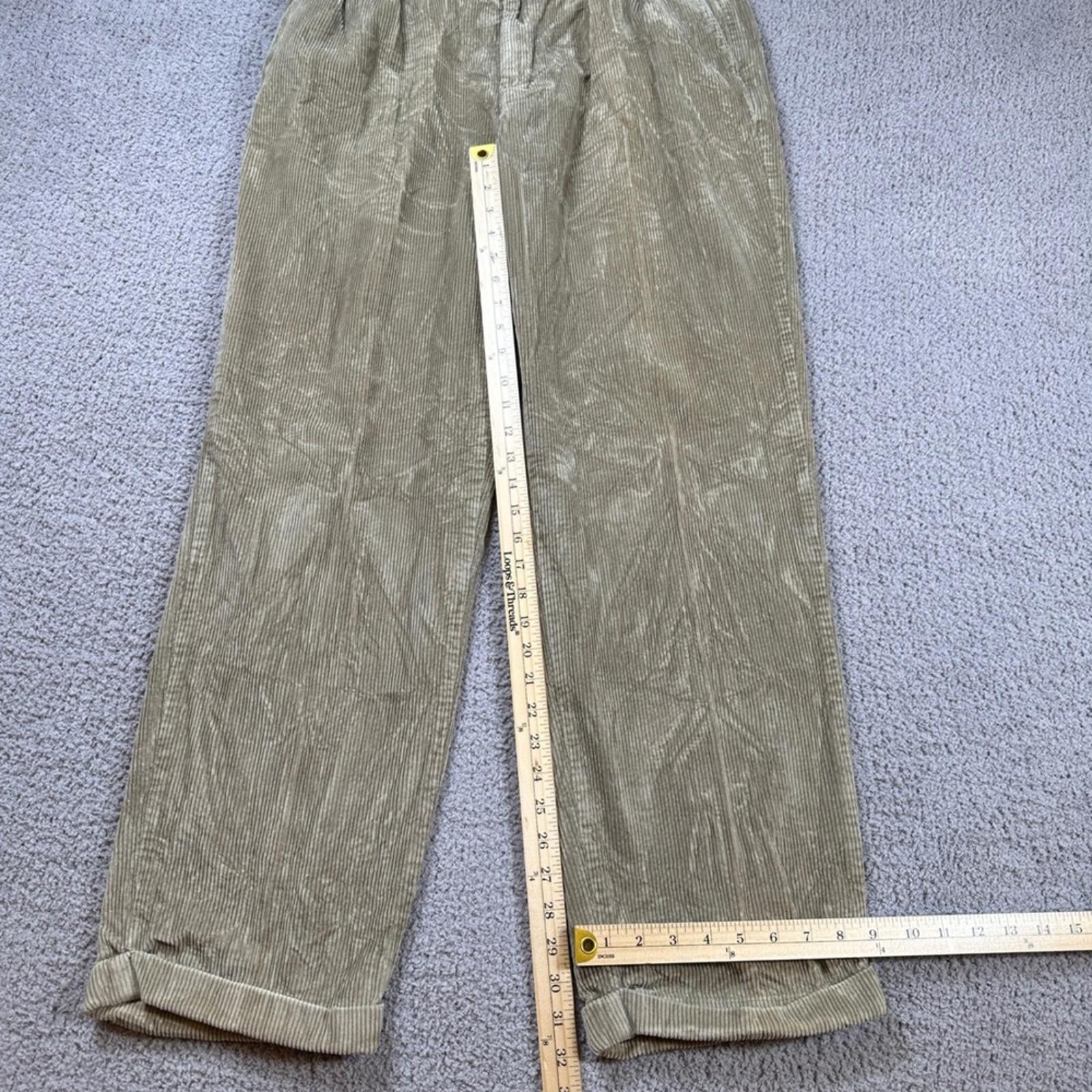 Tommy Hilfiger Tommy Hilfiger Corduroy Pants 36x32 Mens Tan Pleated Front Size US 36 / EU 52 - 4 Thumbnail