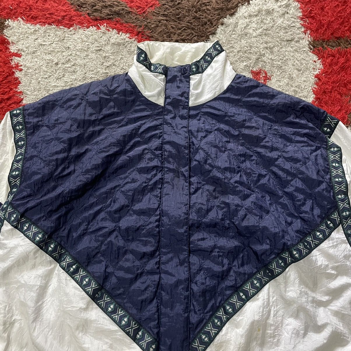 Japanese Brand × Vintage 🔥Vintage Jeneve Two Tone Full Zipper Training Light Jacket Size US M / EU 48-50 / 2 - 3 Thumbnail