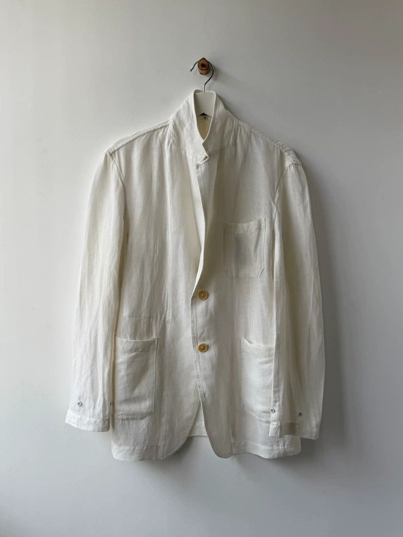 Yohji Yamamoto yohji yamamoto 09 SS Main Line Show Linen Jacket 2505-Nexta Size US M / EU 48-50 / 2 - 4 Thumbnail